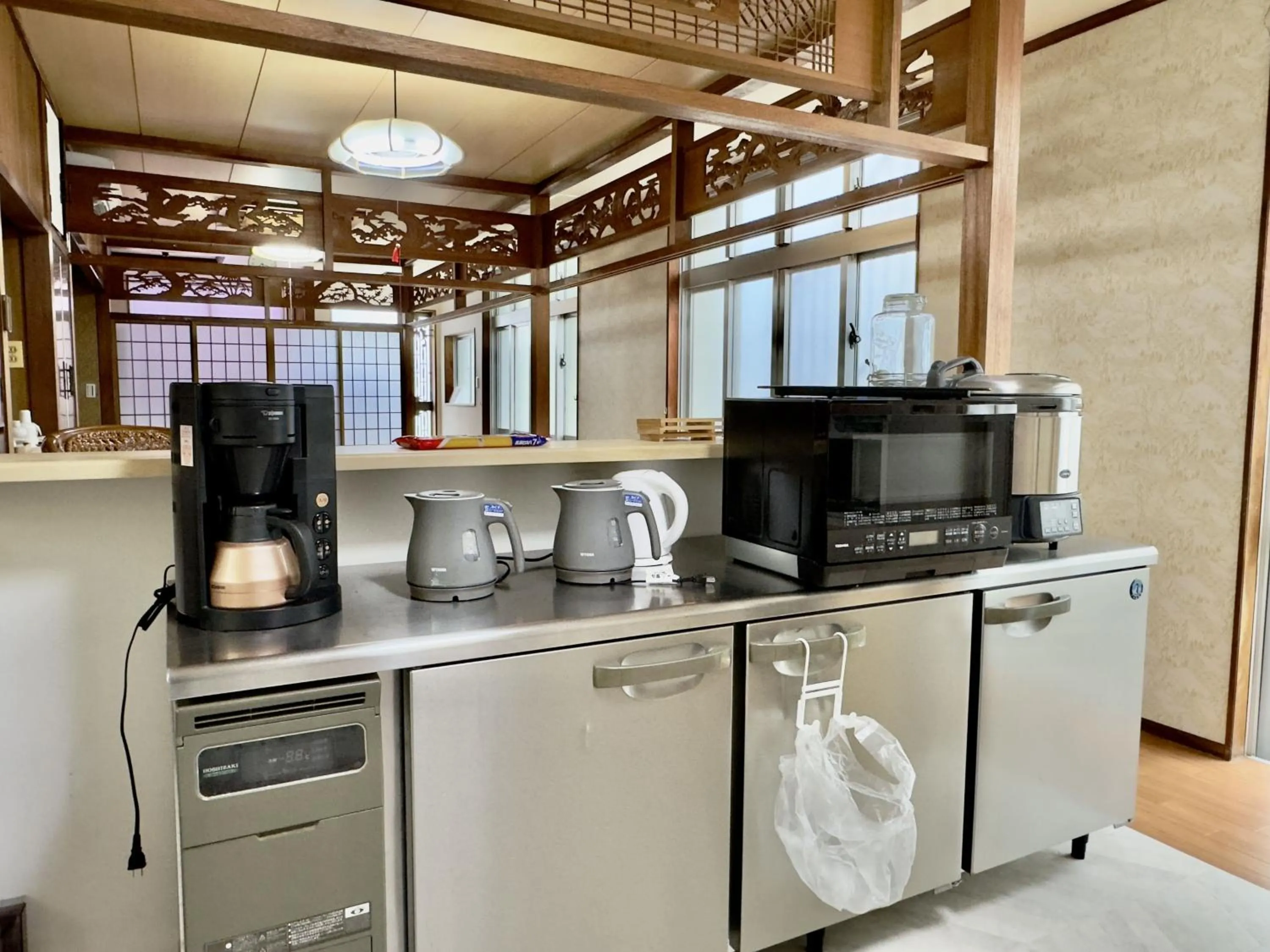 Kitchen or kitchenette in Hotel Ishigaki and Chikonkiya