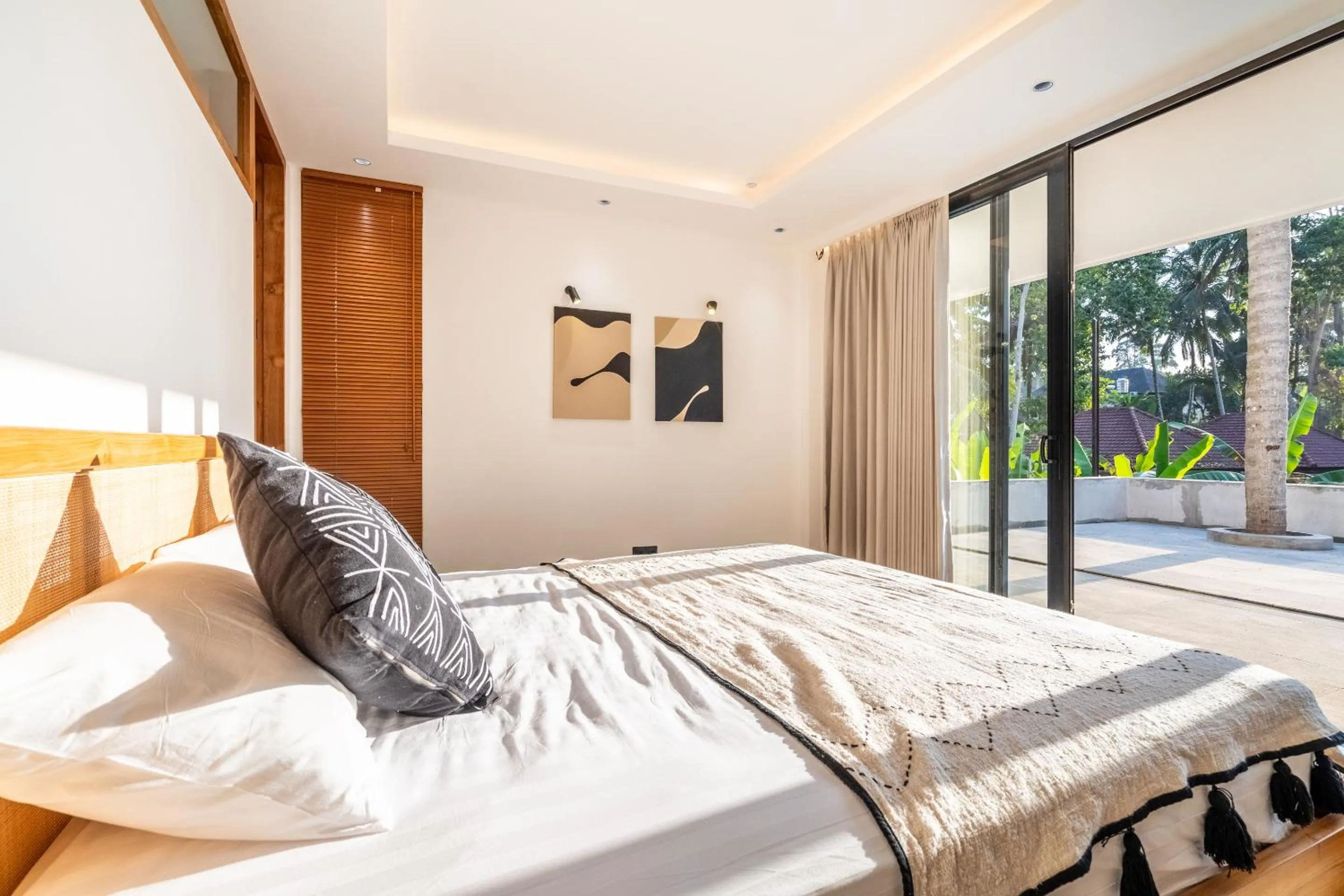 Bed in Happiness Apartments Bali Ubud