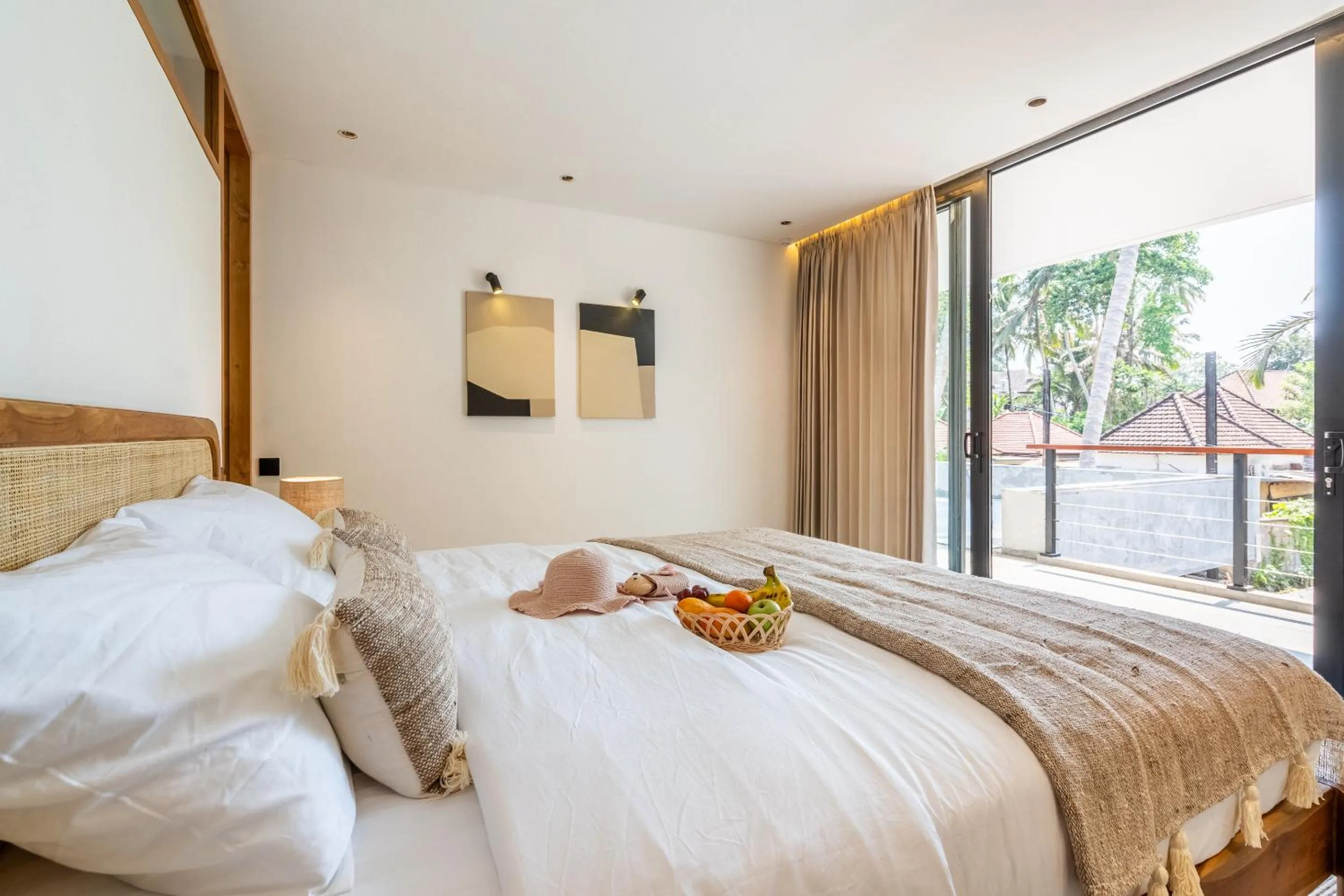 Bed in Happiness Apartments Bali Ubud