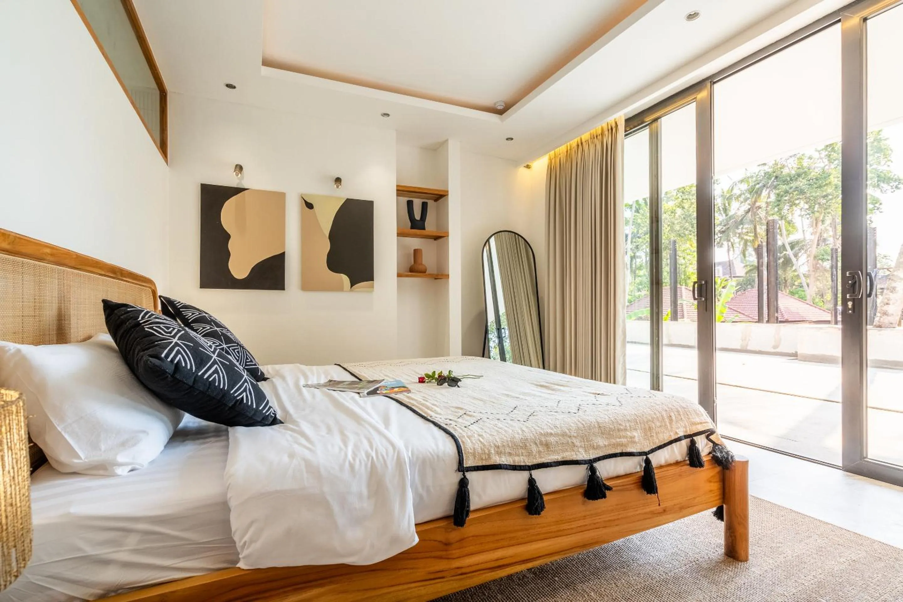 Bed in Happiness Apartments Bali Ubud