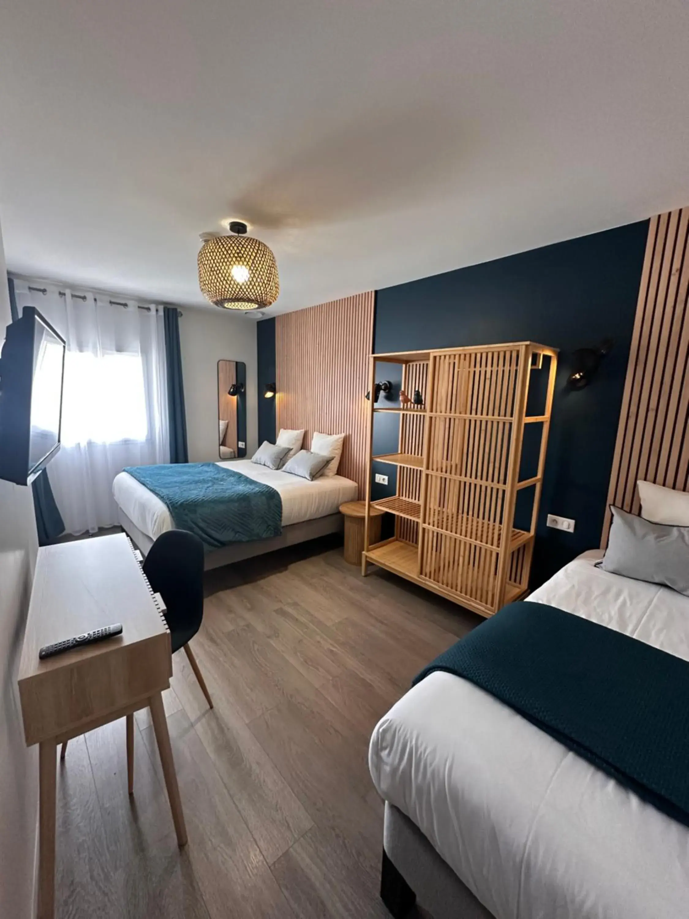 Property building, Bed in Auberge du Vieux Lanas Logis Hotel Restaurant Property building, Bed in Auberge du Vieux Lanas Logis Hotel Restaurant