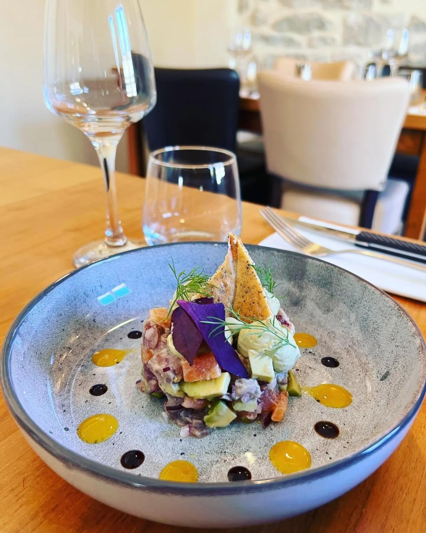 Restaurant/places to eat in Auberge du Vieux Lanas Logis Hotel Restaurant