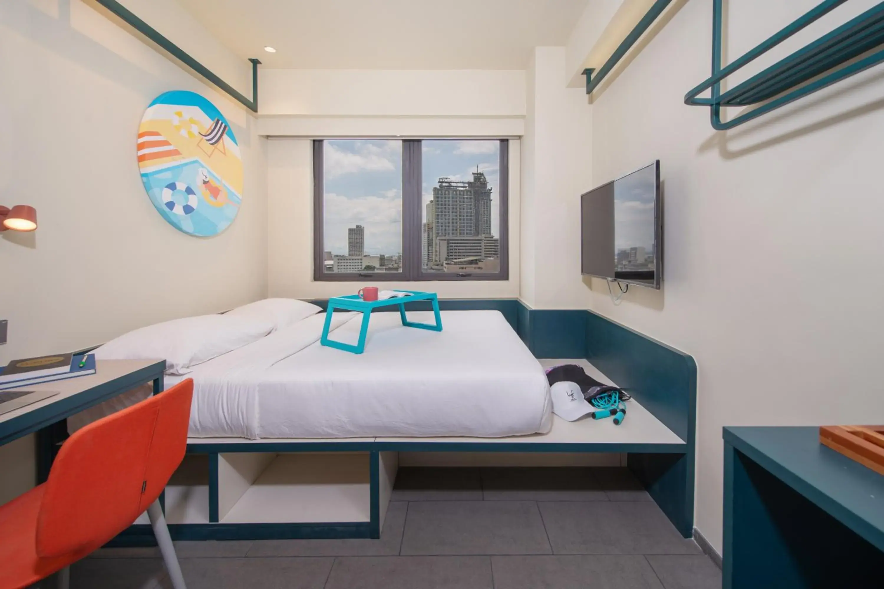 TV and multimedia, Bed in lyf Cebu City managed by The Ascott Limited TV and multimedia, Bed in lyf Cebu City managed by The Ascott Limited