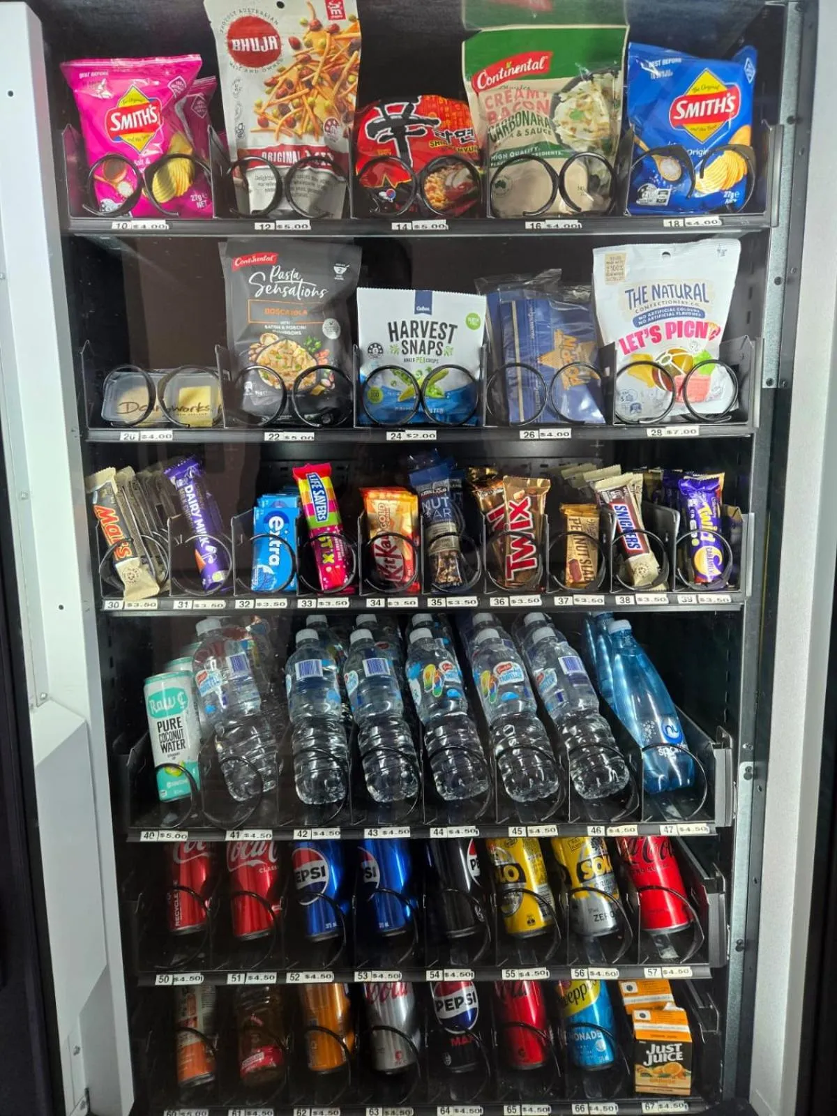 vending machine in Quest Melbourne Airport