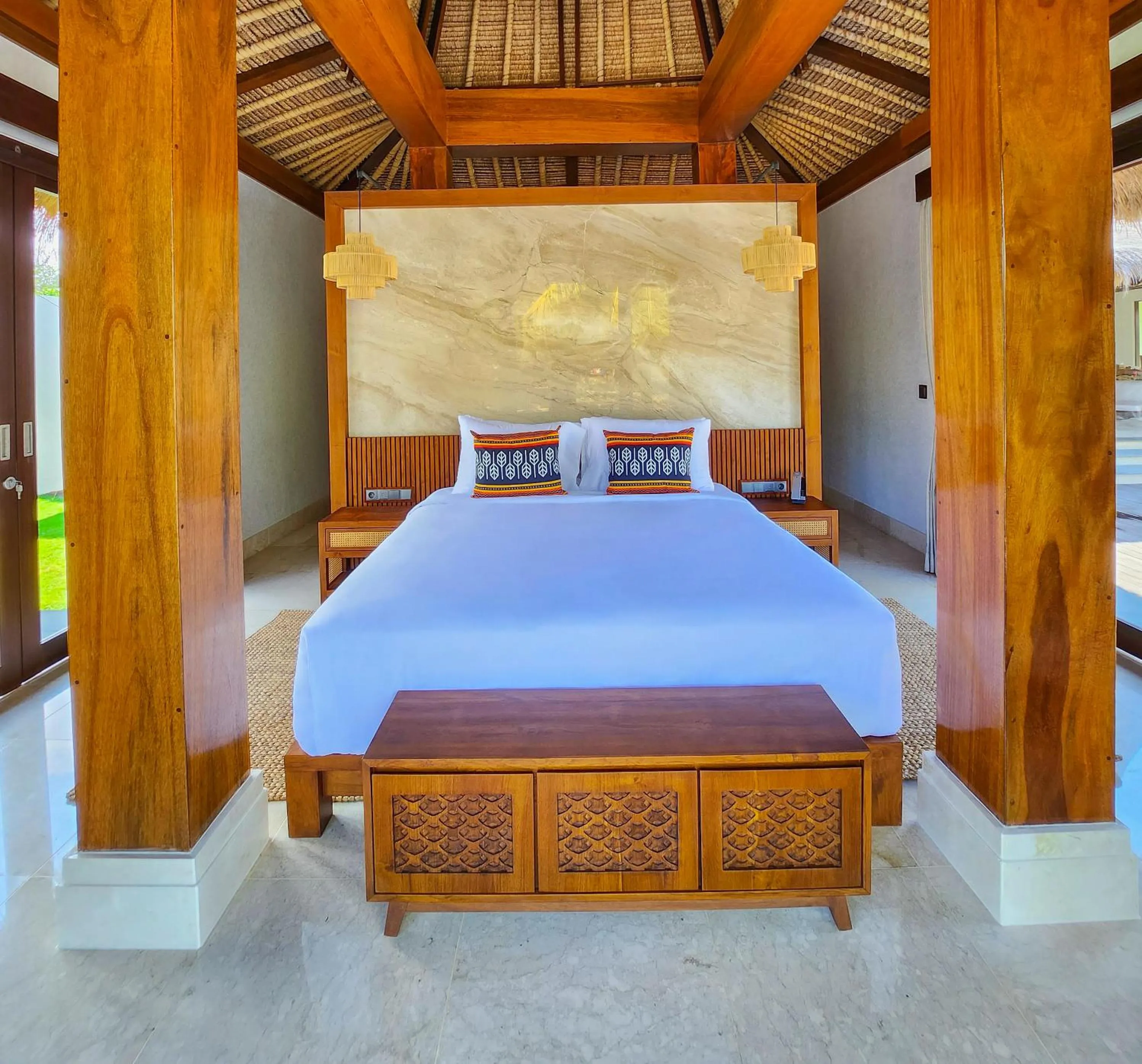 Bed in KANDORA Luxury villas