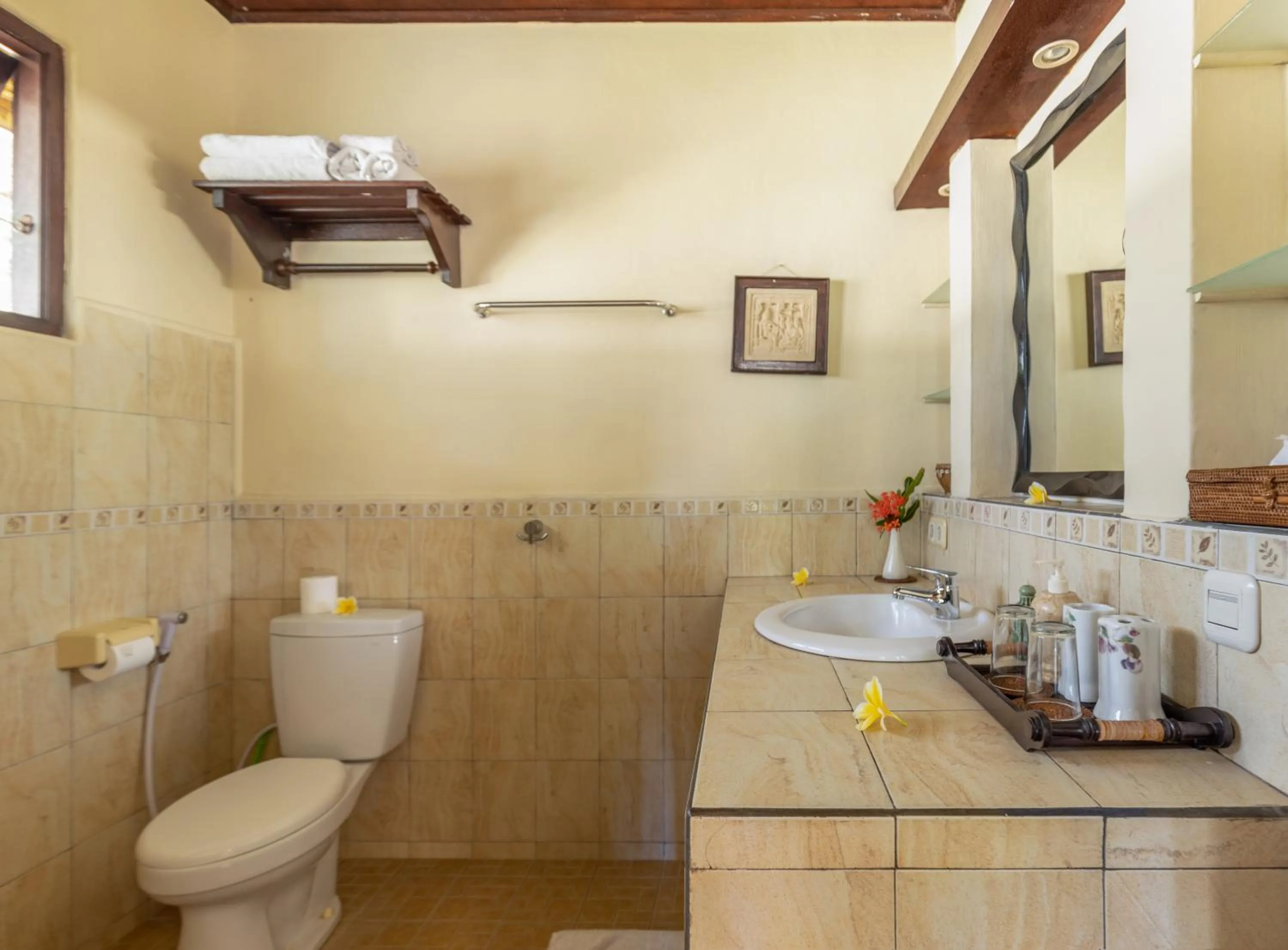 Toilet in Alam Anda Ocean Front Resort & Spa Dive Resort