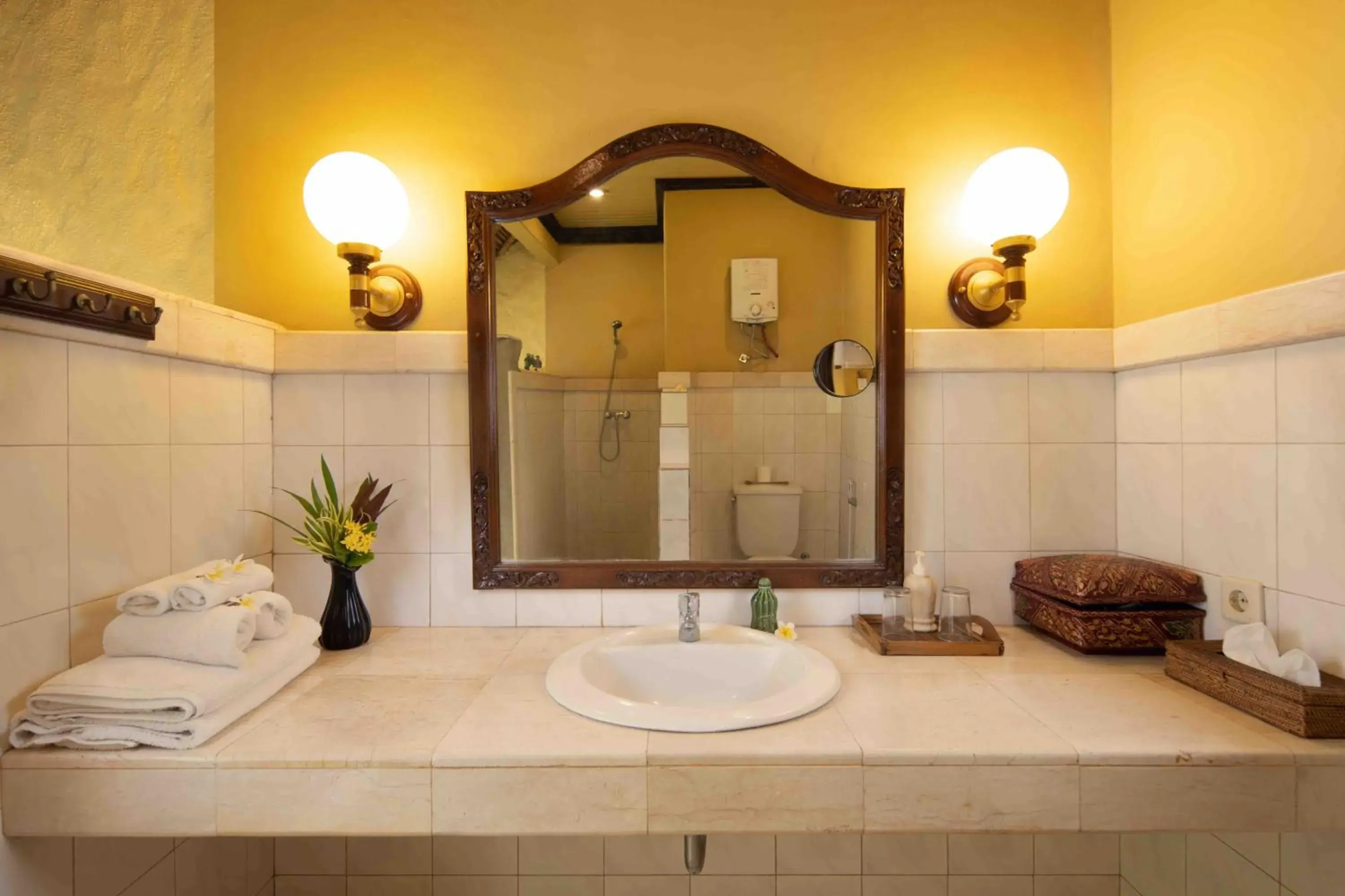 Bathroom in Alam Anda Ocean Front Resort & Spa Dive Resort Bathroom in Alam Anda Ocean Front Resort & Spa Dive Resort