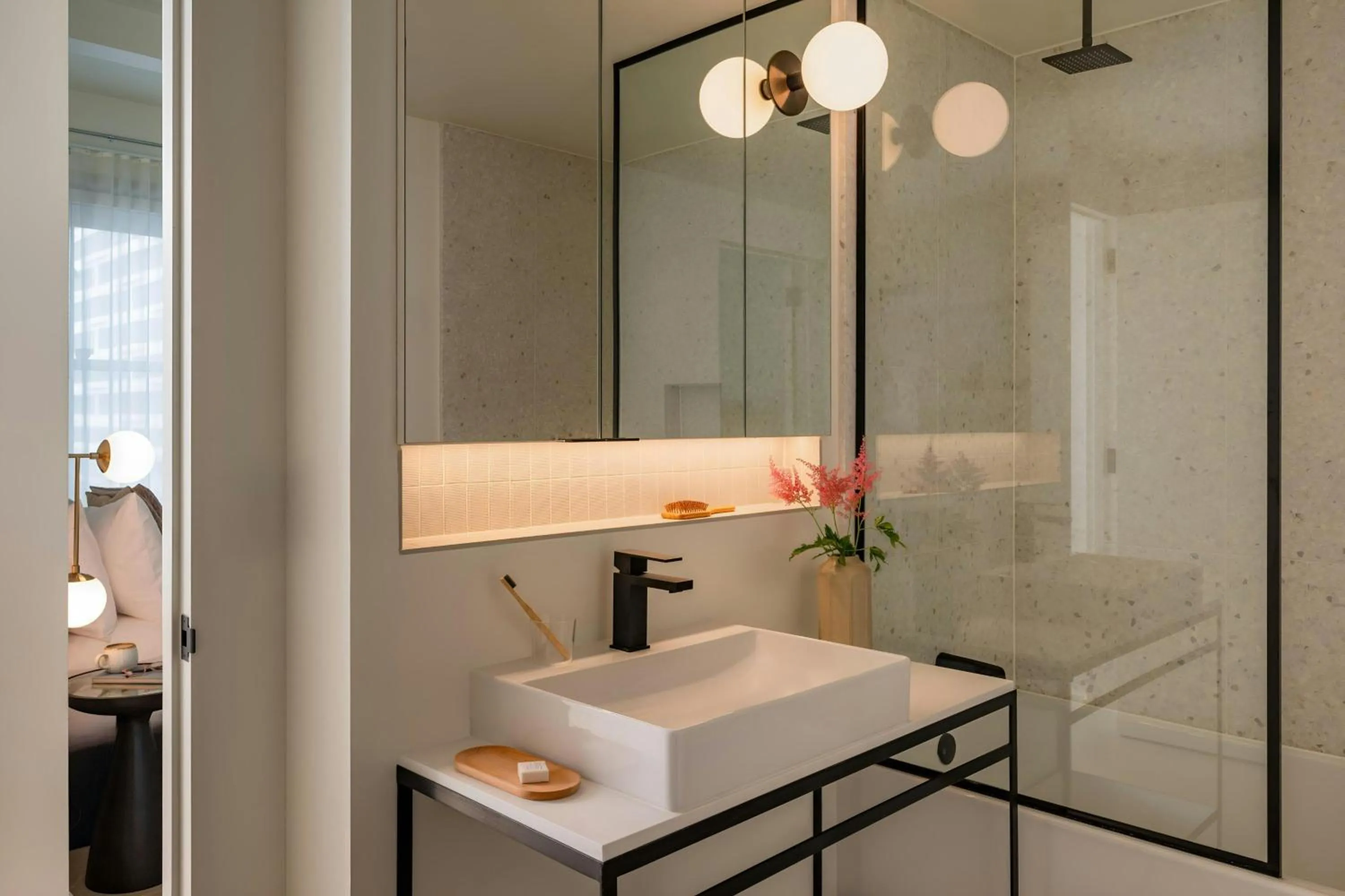 Bathroom in Sonder by Marriott Bonvoy The Craftsman Apartments Downtown LA