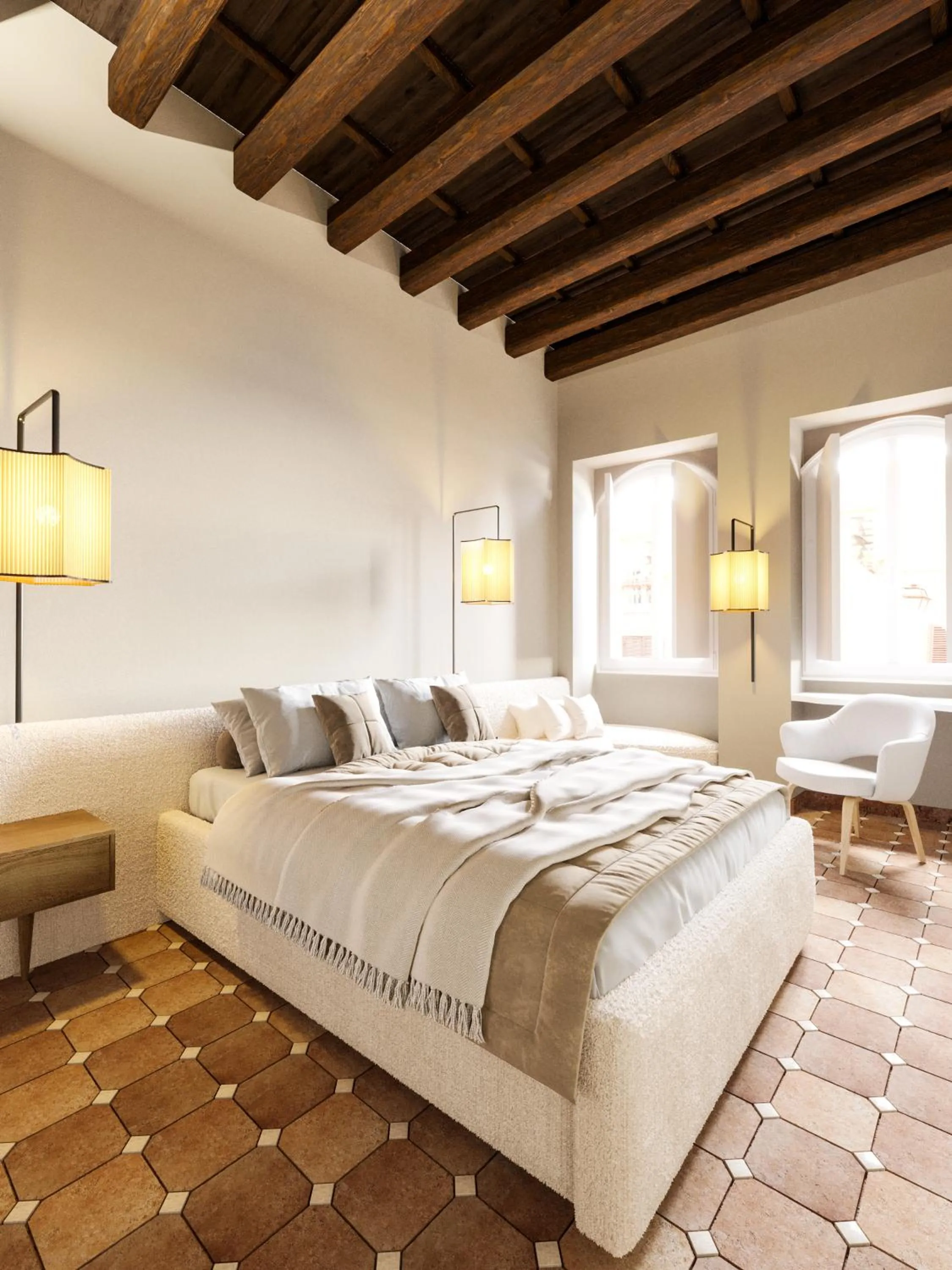 Bedroom, Bed in YourSuiteRome