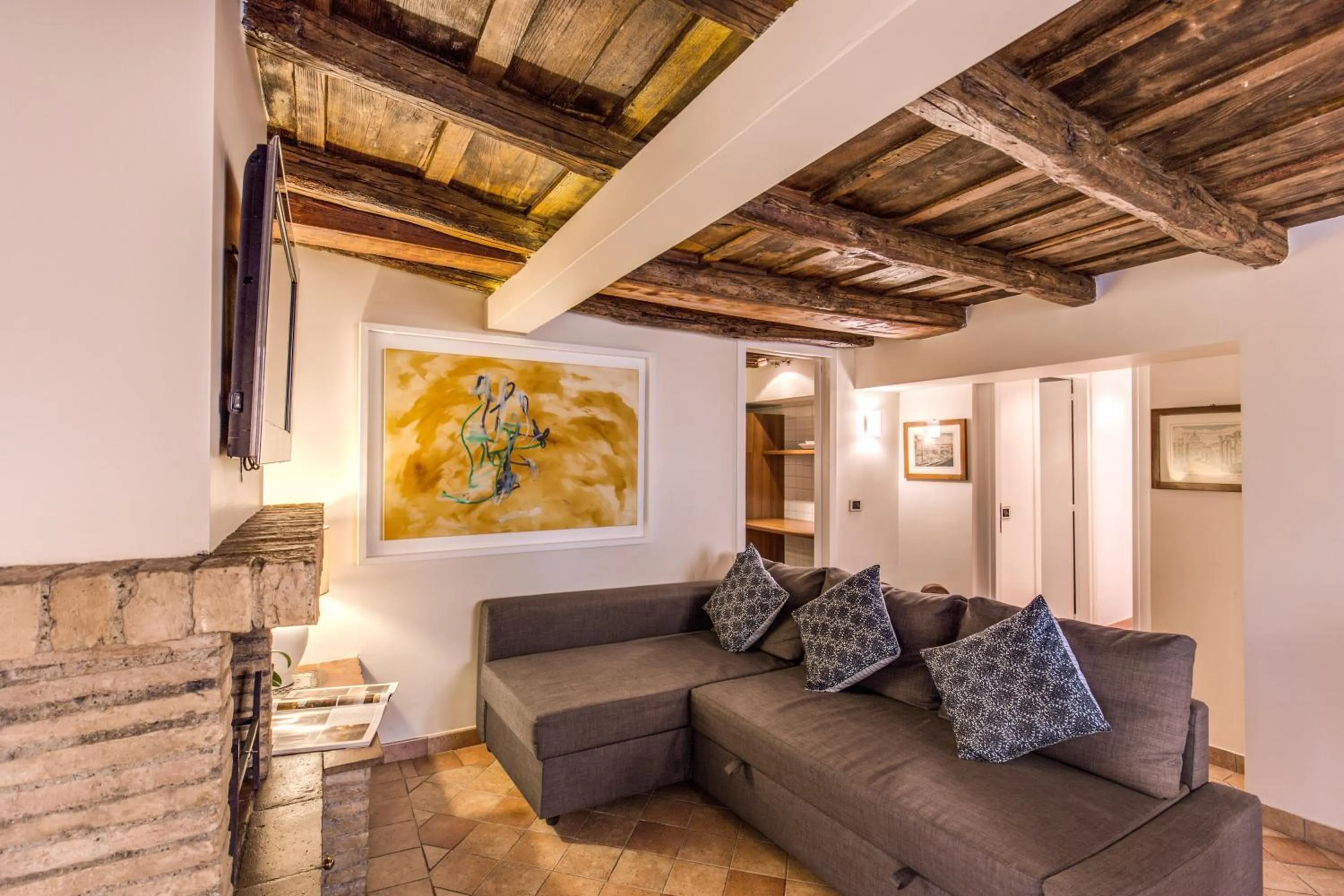 Living room in YourSuiteRome