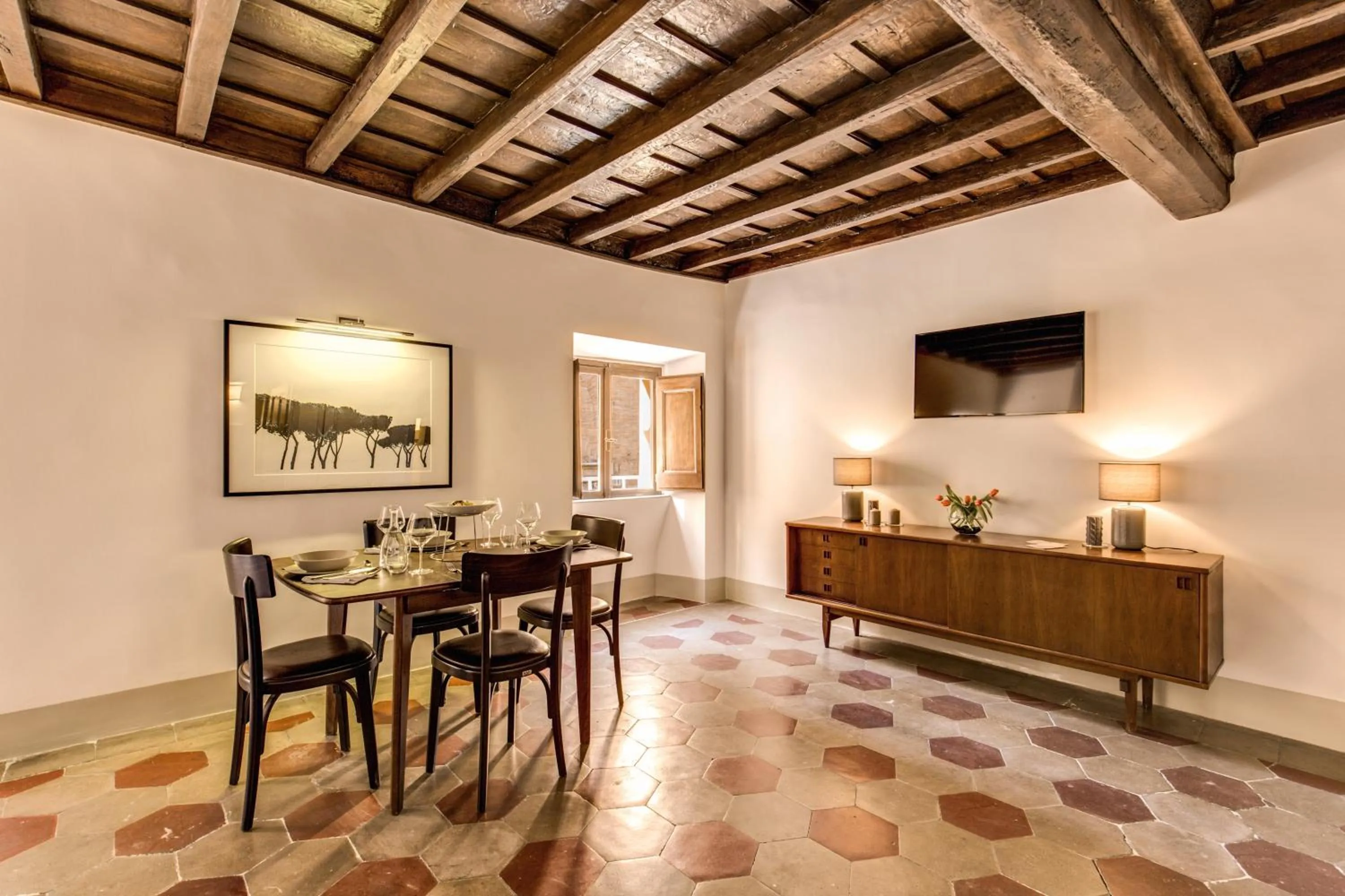 Living room in YourSuiteRome