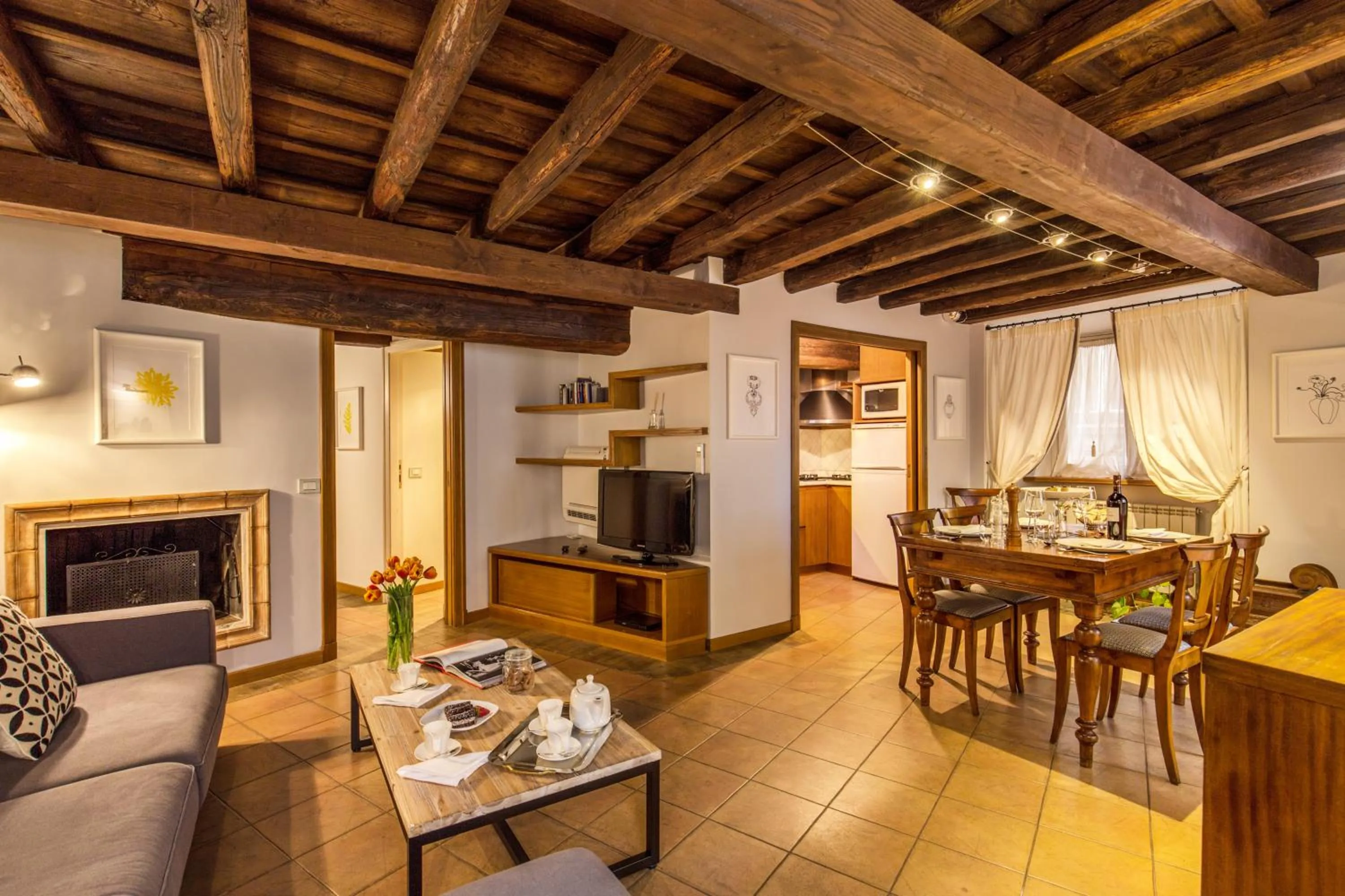 Living room in YourSuiteRome