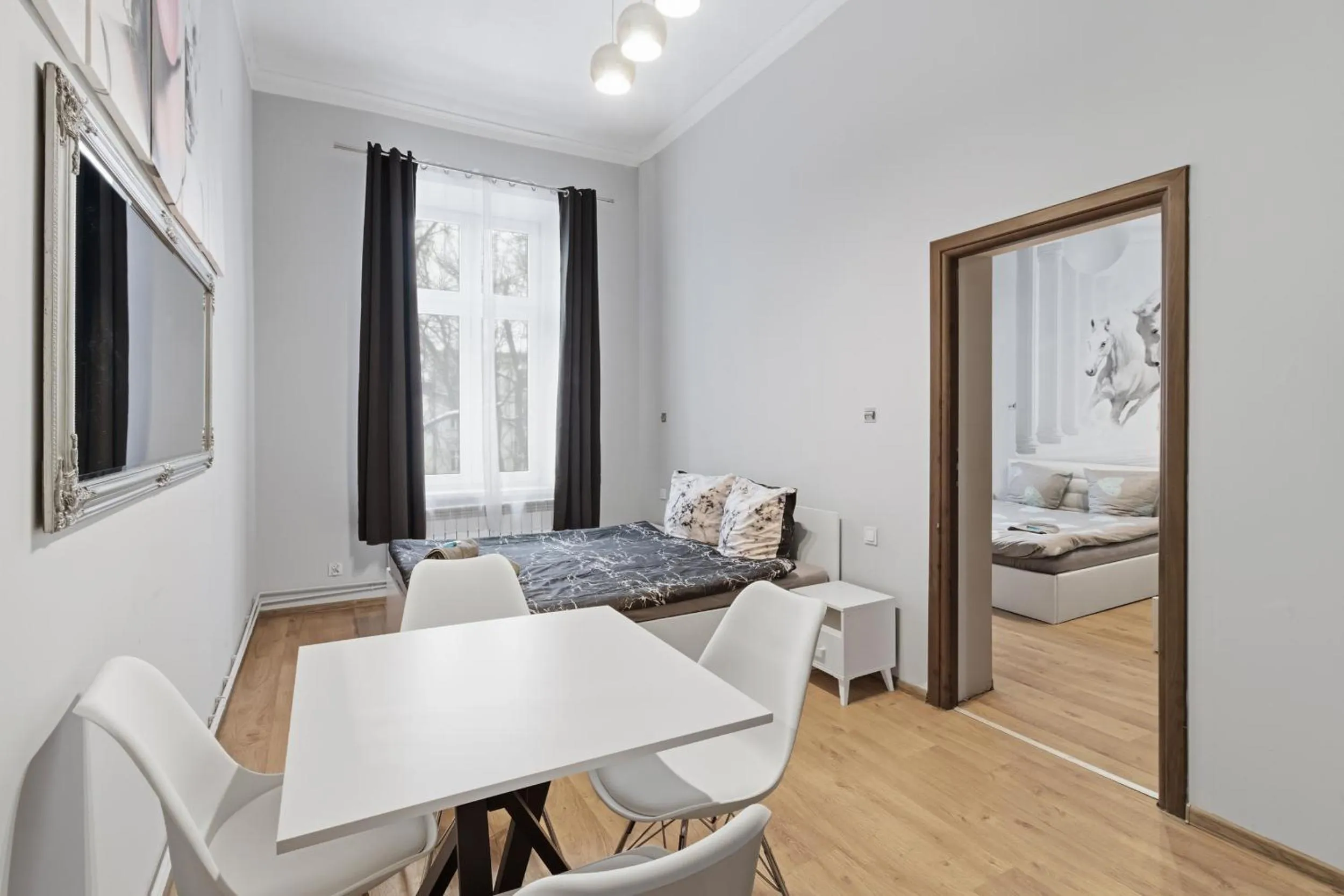 Bed in Queen Apartments