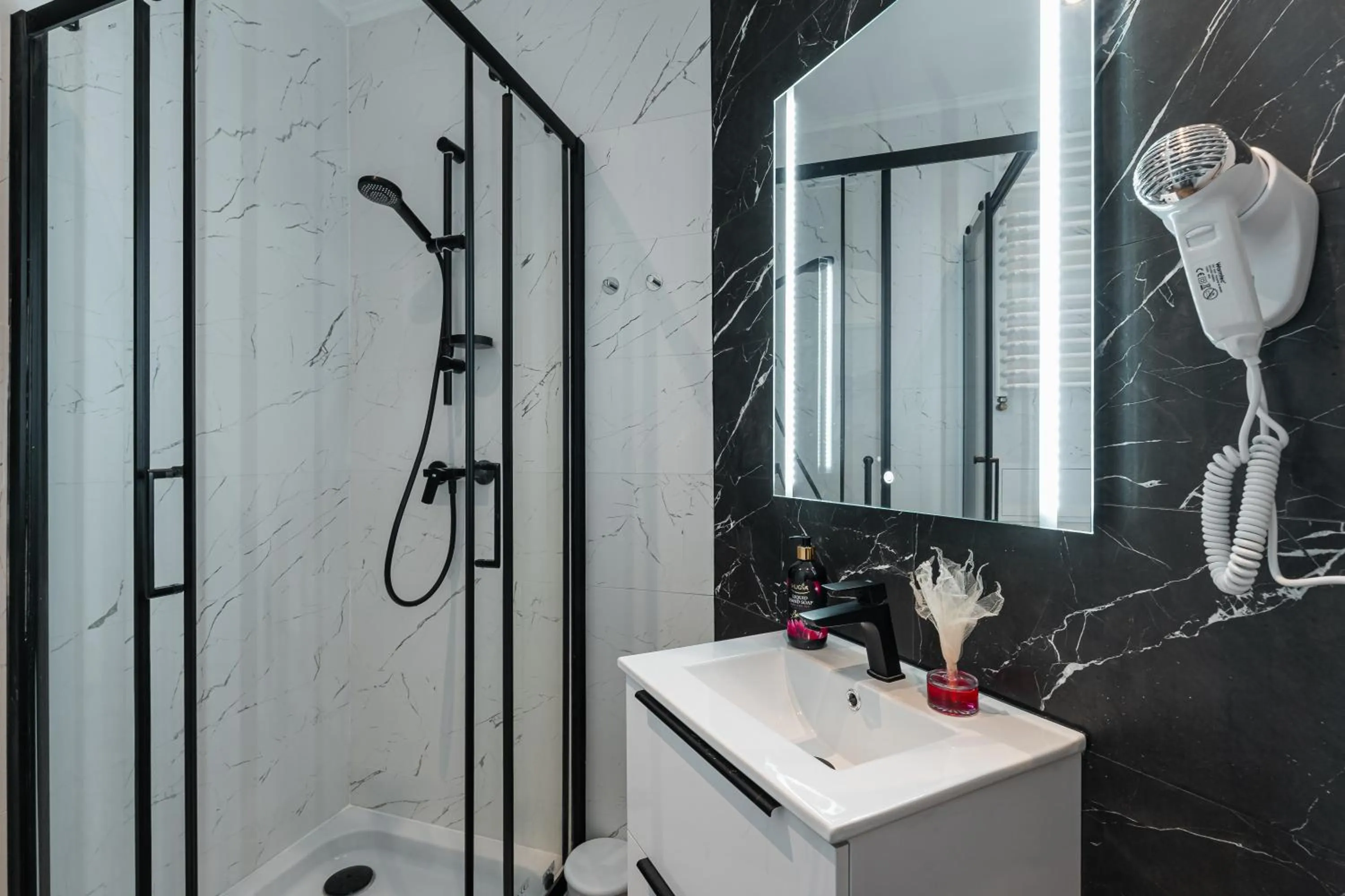 Shower in Queen Apartments