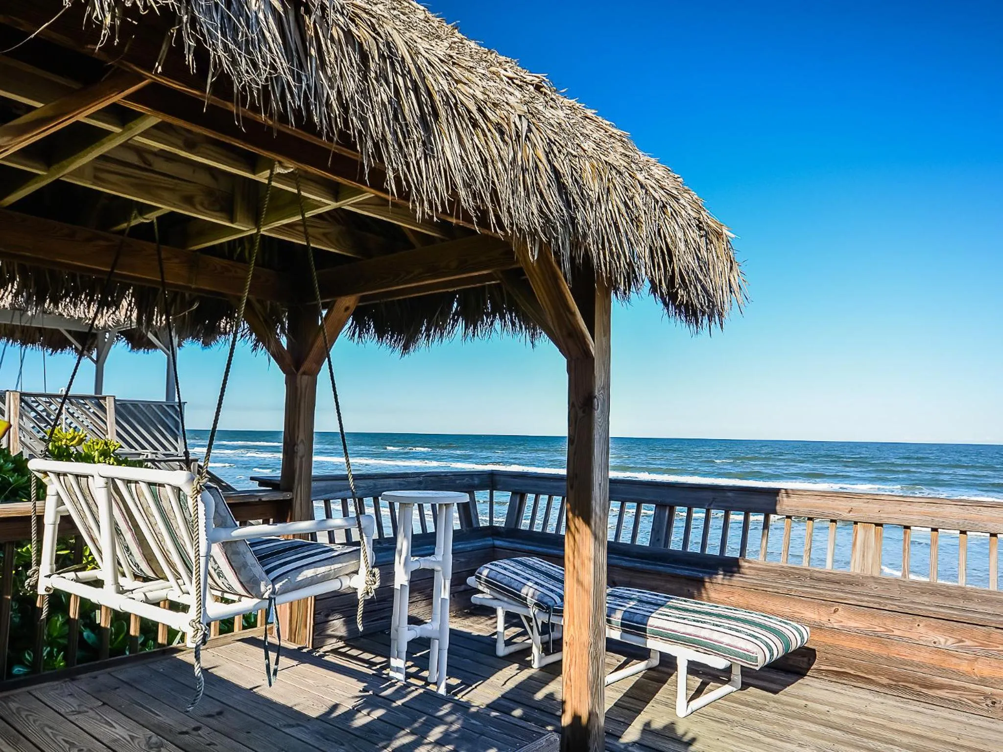 Large Beachfront Deck on Car Free Beach - 5747 S. Atlantic