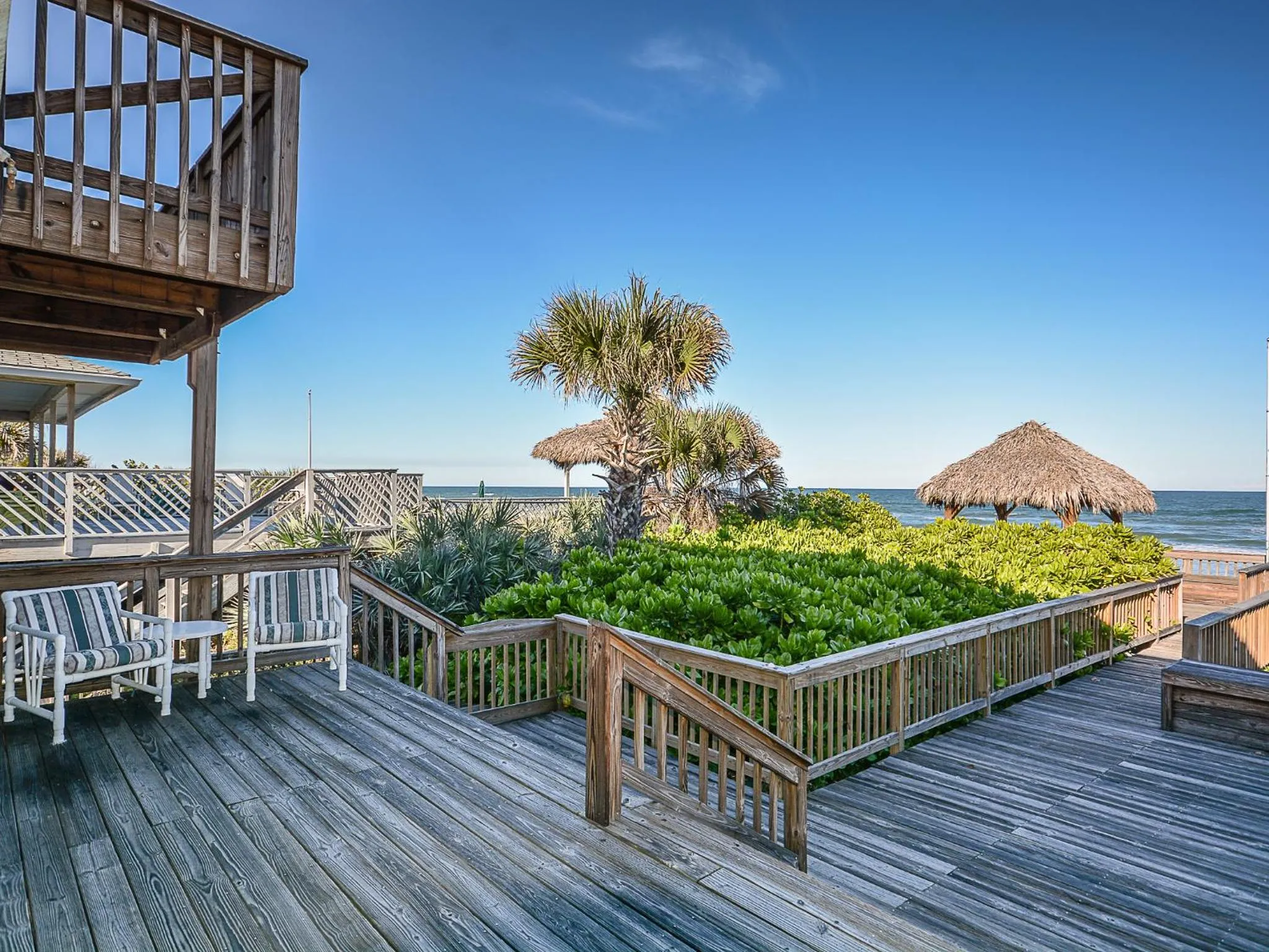 Large Beachfront Deck on Car Free Beach - 5747 S. Atlantic