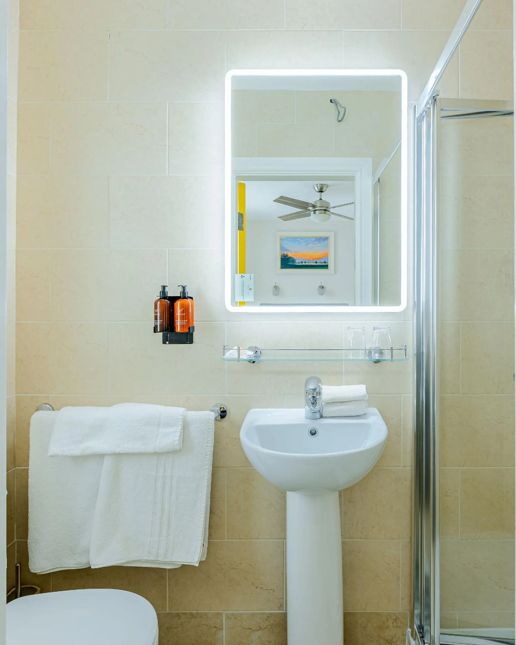 Shower in Dan Linehan's B&B