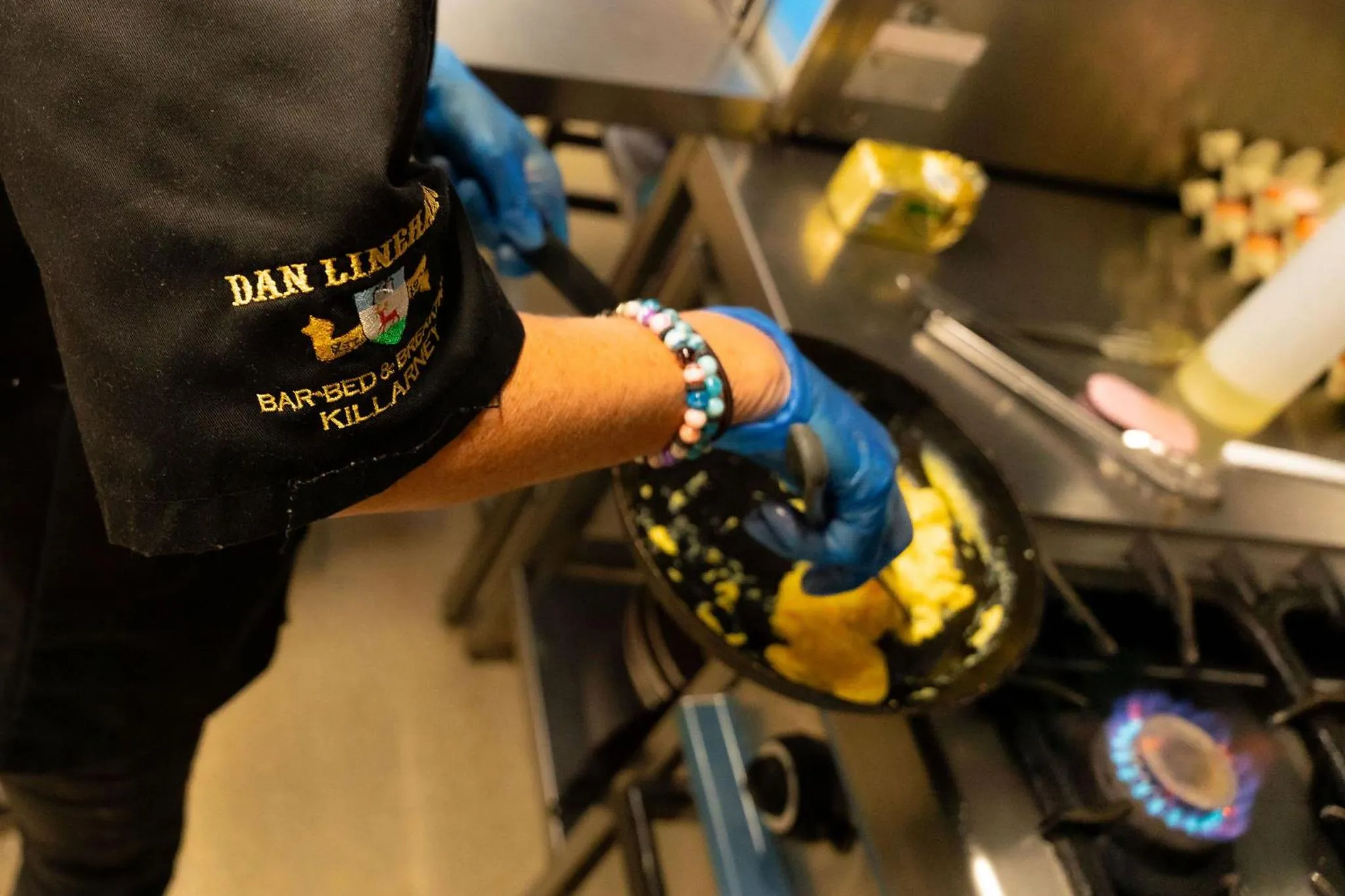 Breakfast in Dan Linehan's B&B