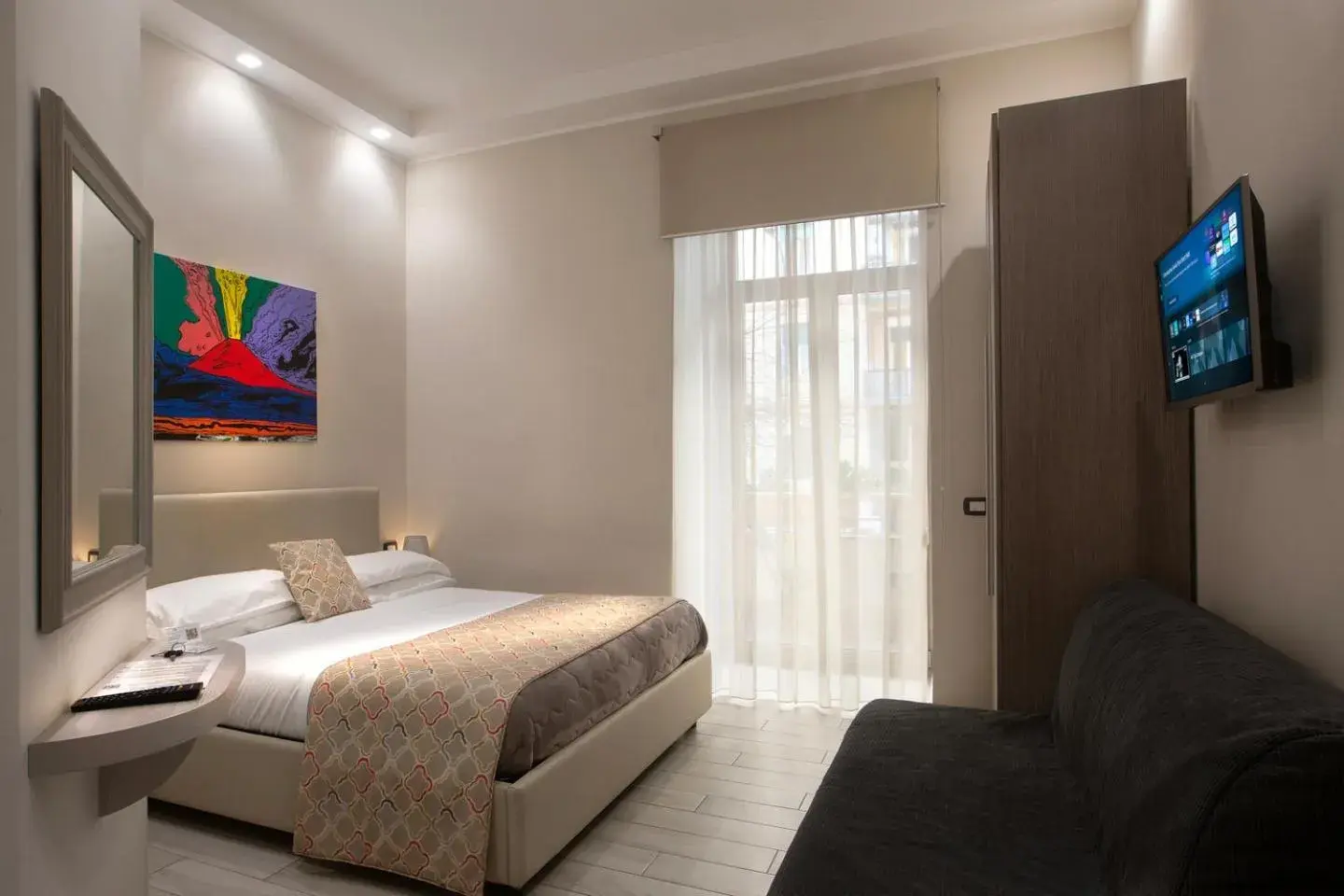 View (from property/room), Bed in Residenza Suarez View (from property/room), Bed in Residenza Suarez