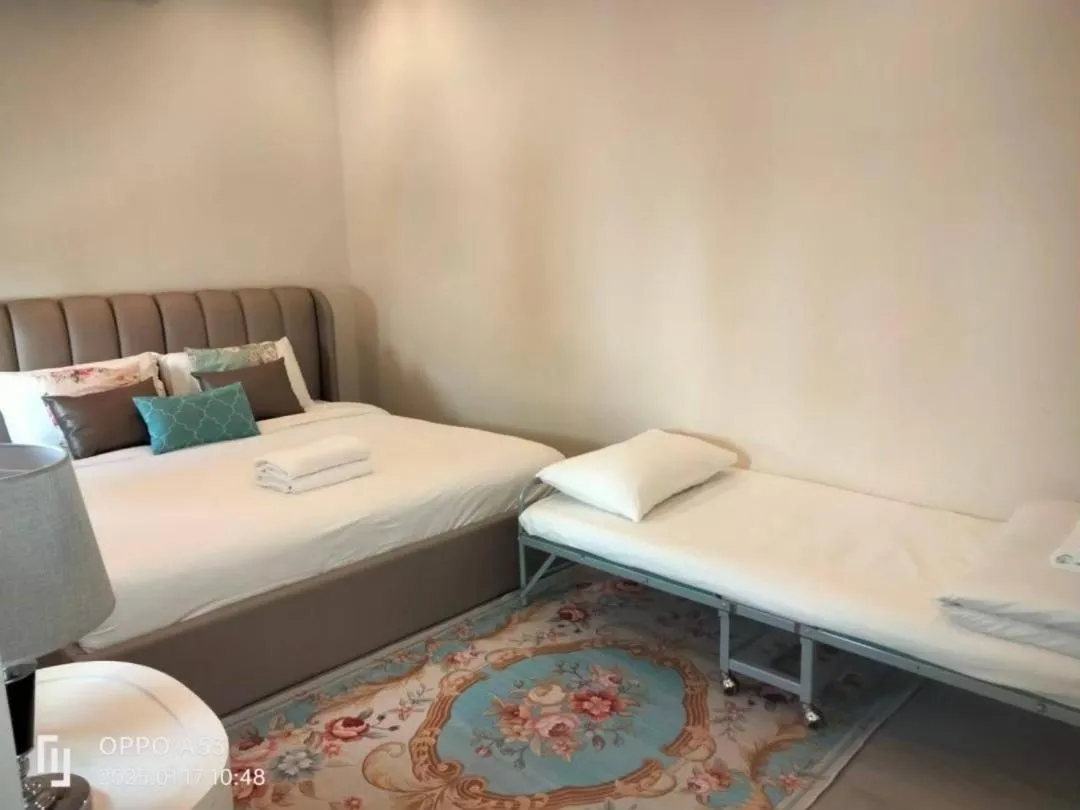 Bed in Villa Primo Eyrie Khaoyai near Toscana