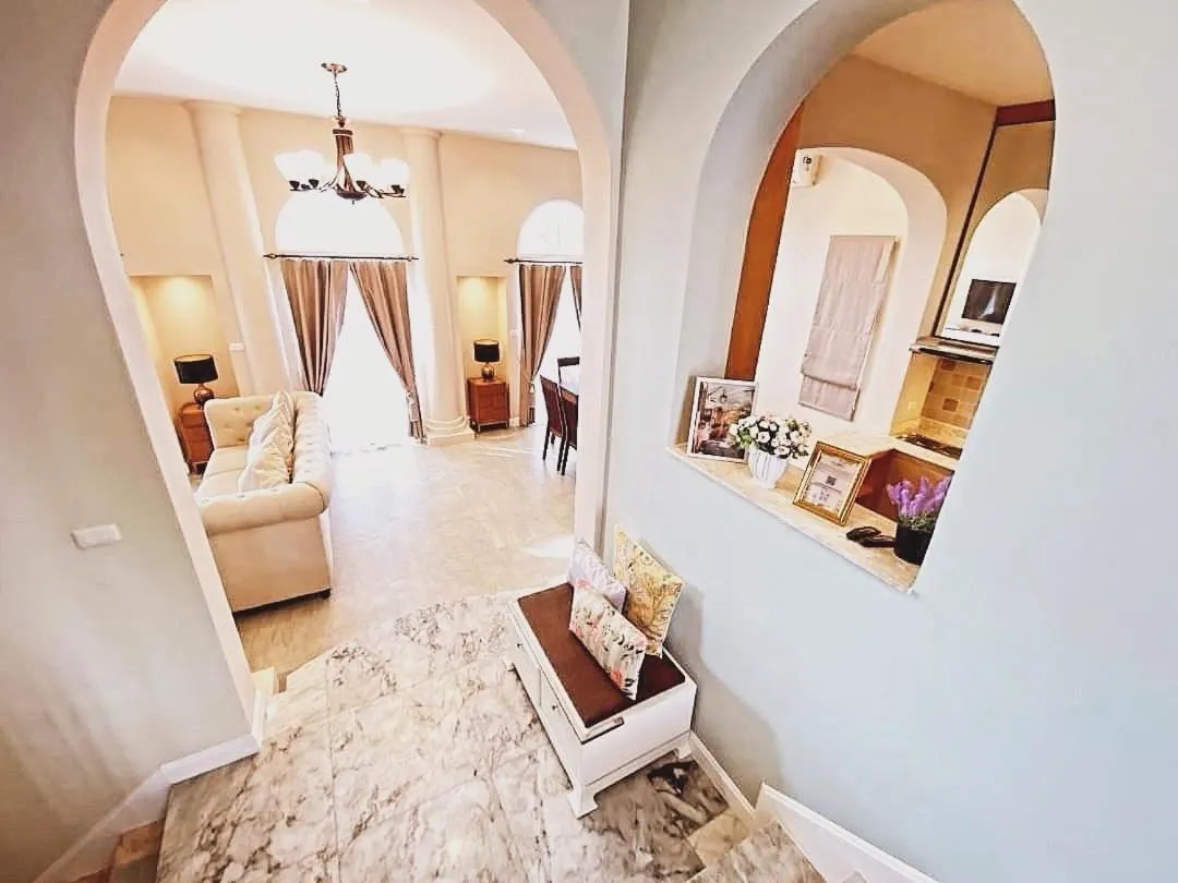 Bed in Villa Primo Eyrie Khaoyai near Toscana