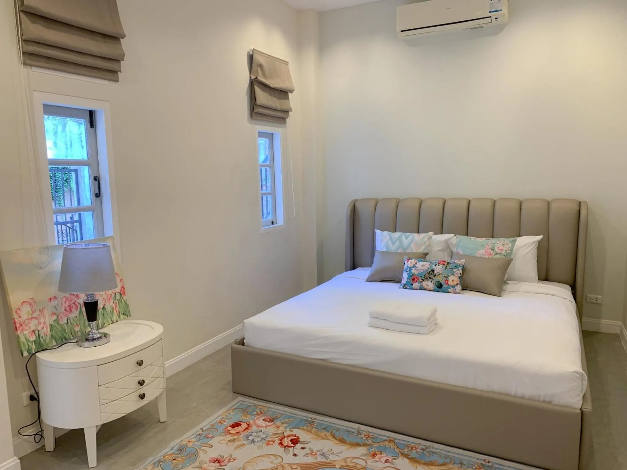 Bed in Villa Primo Eyrie Khaoyai near Toscana