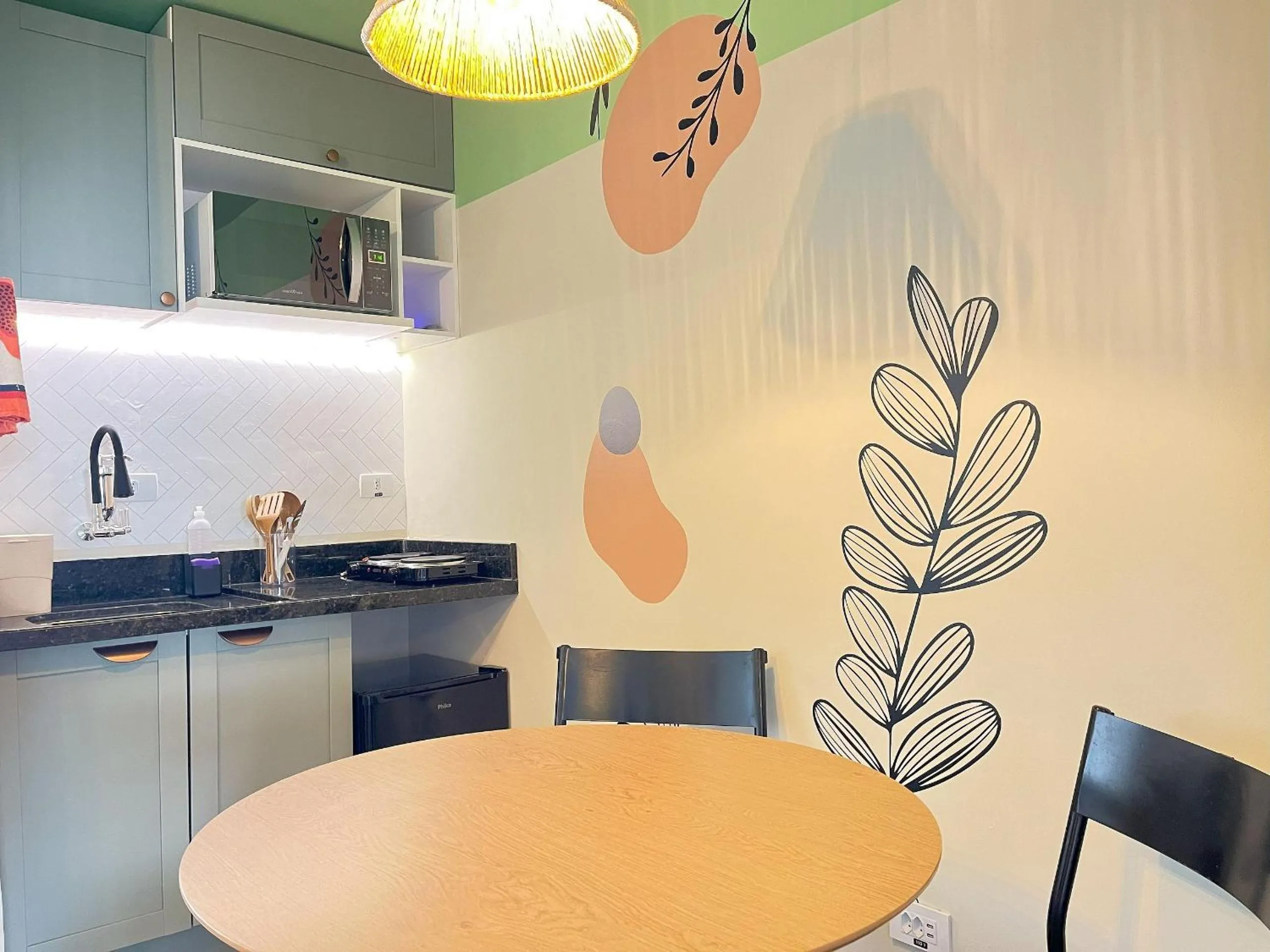 Kitchen or kitchenette in Excelente apartamento no centro de Curitiba