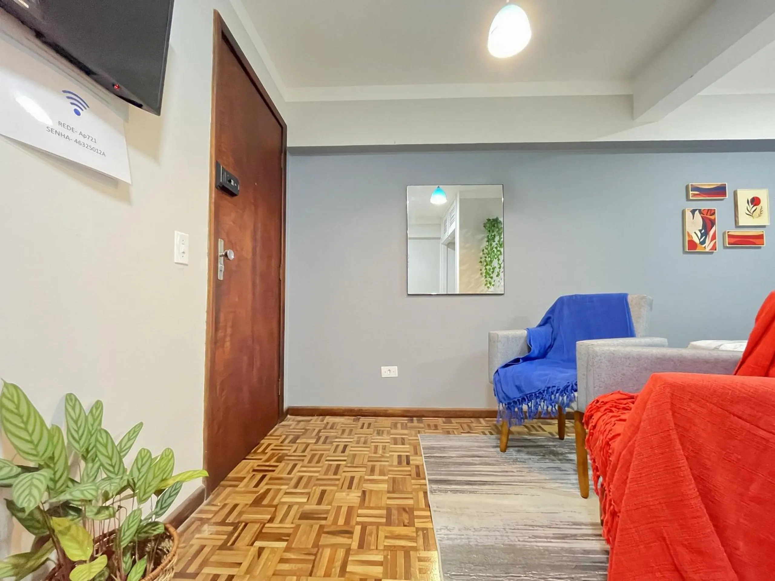 Living room in Excelente apartamento no centro de Curitiba