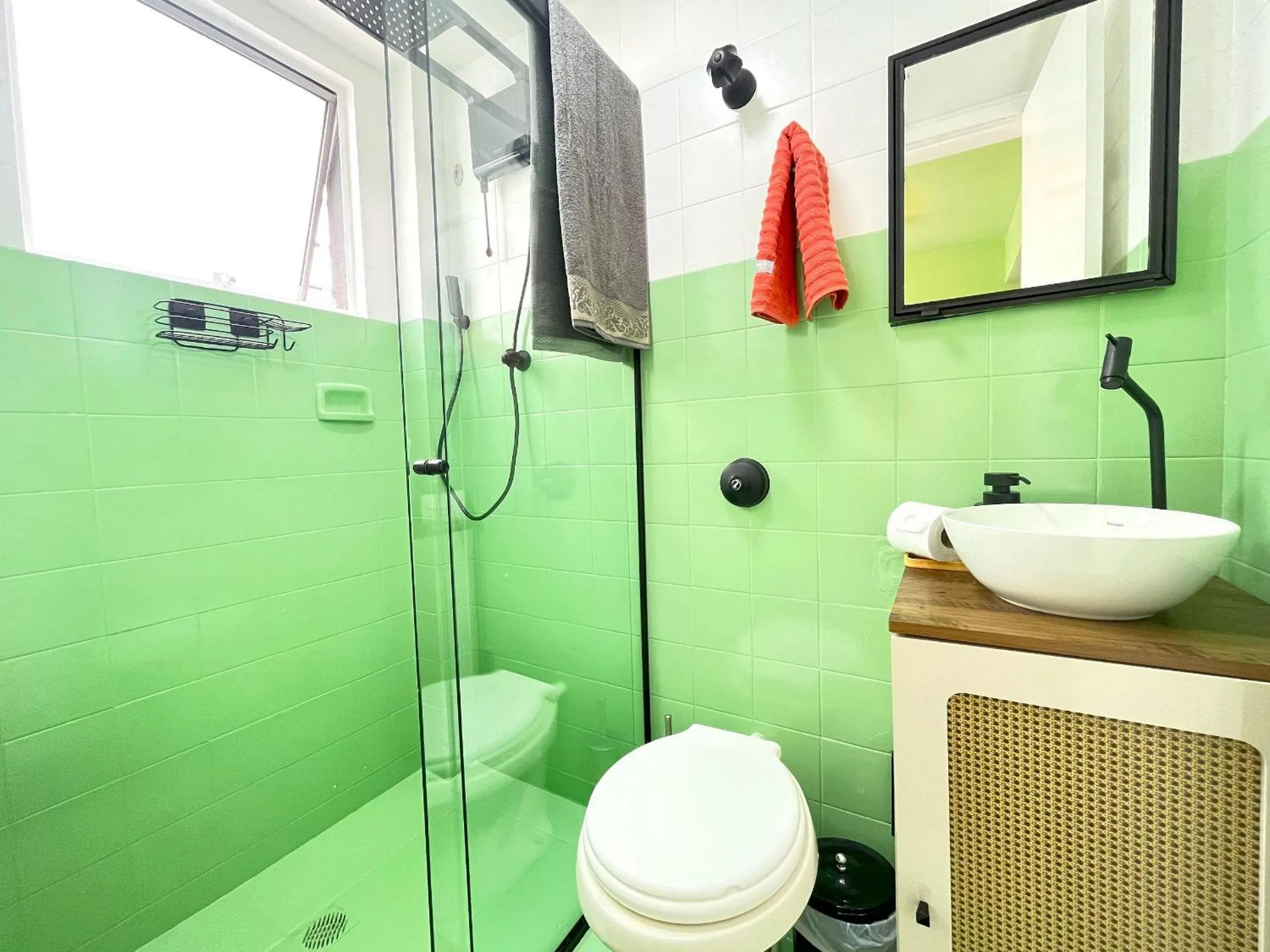 Shower in Excelente apartamento no centro de Curitiba