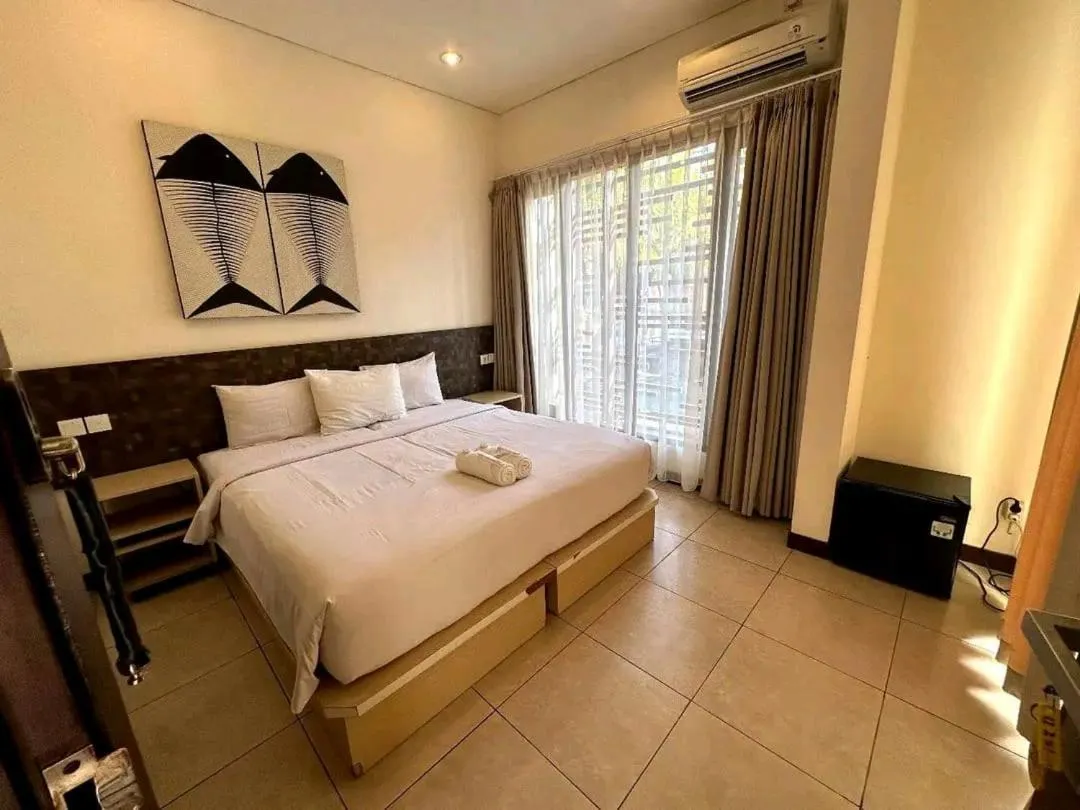 Bed in THE PAVING VILLA