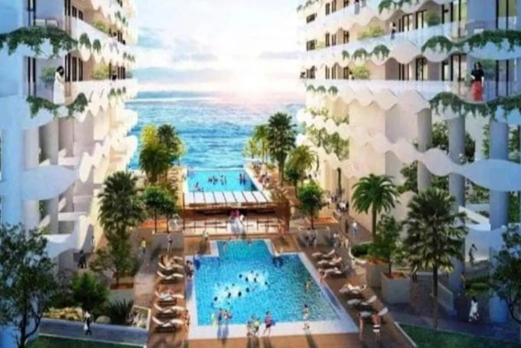 Swimming pool in The Wave Kota Laksamana -Halal Friendly
