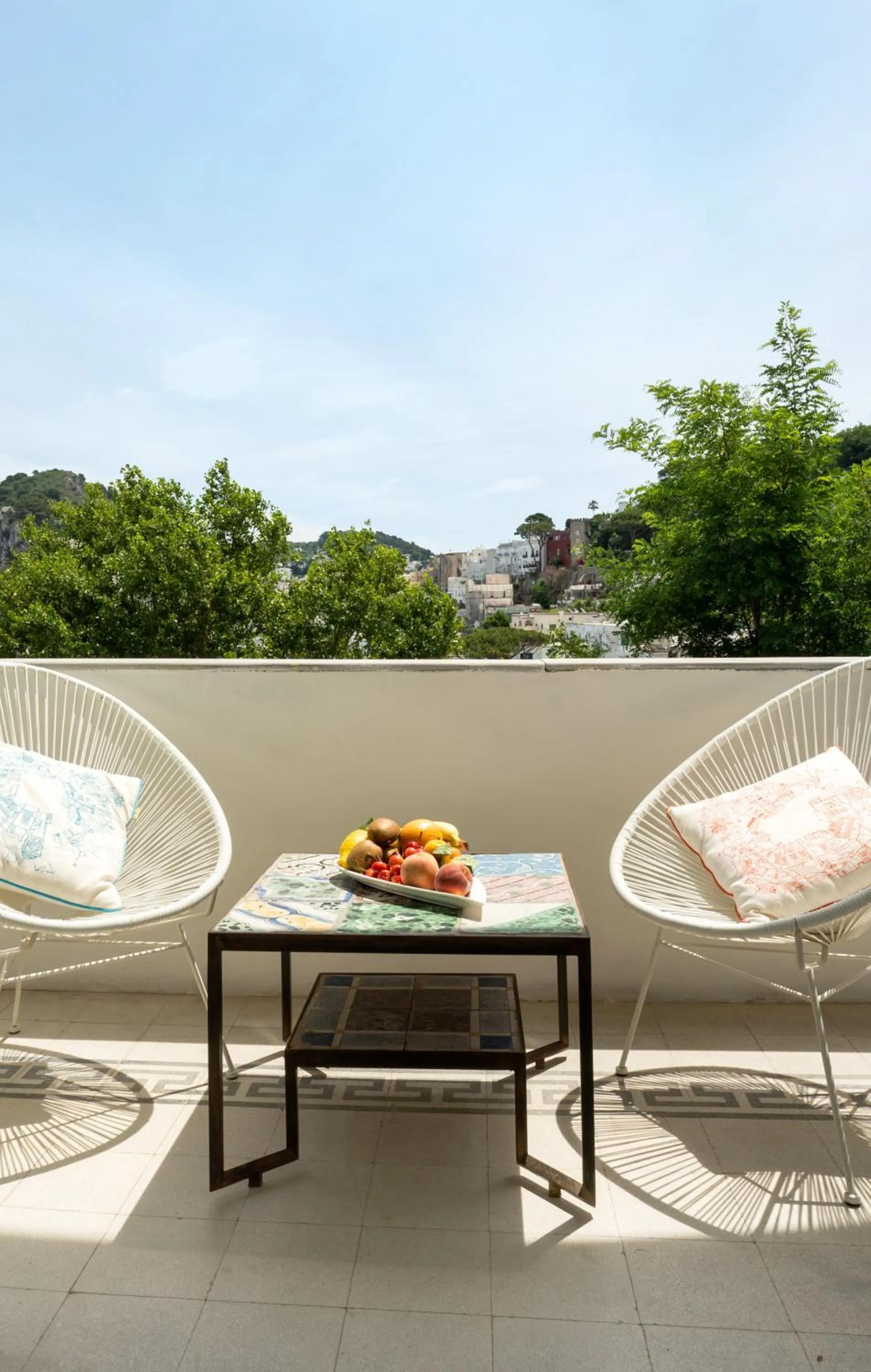 Balcony/Terrace in Villa La Pergola Capri