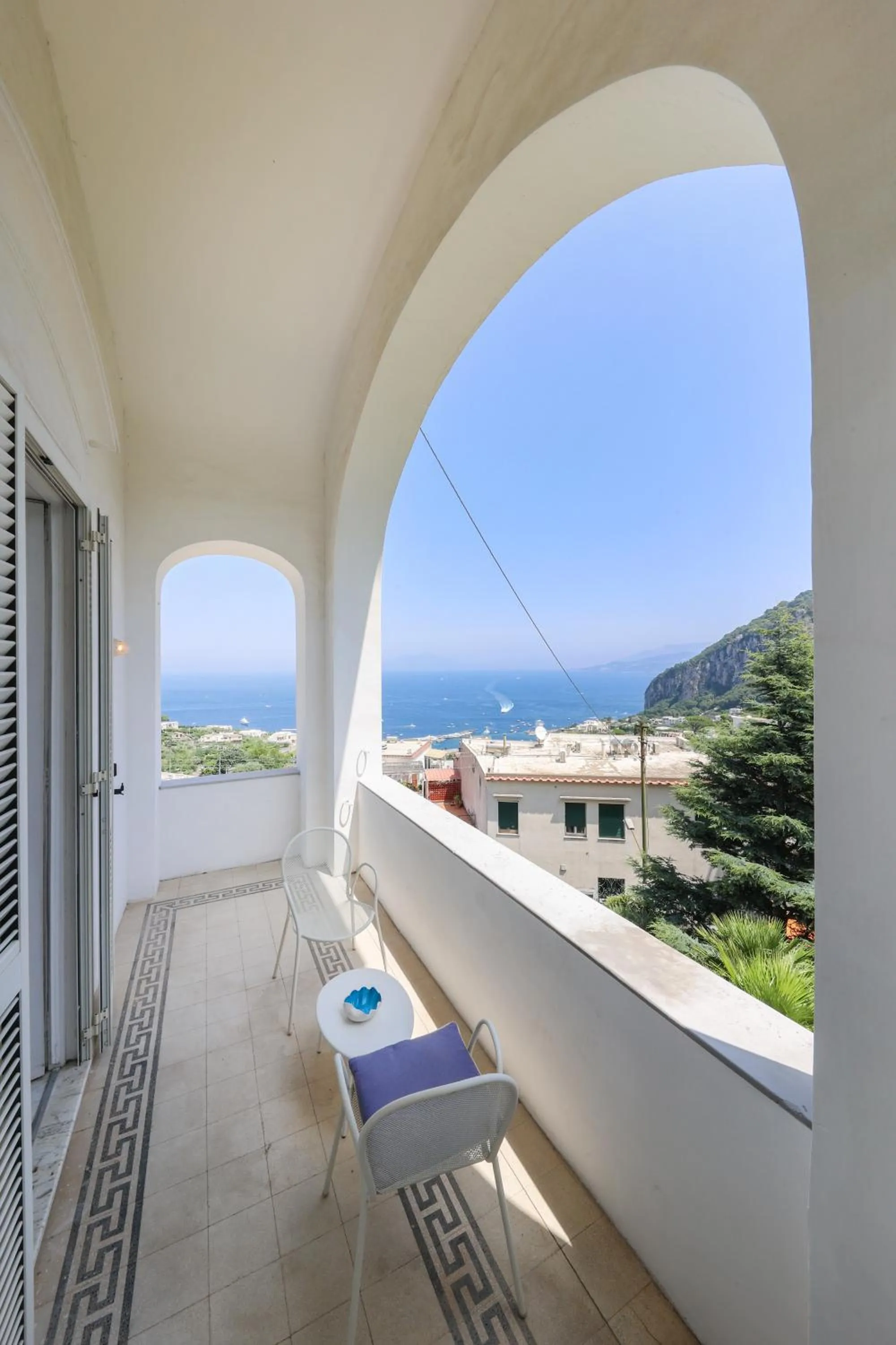 Balcony/Terrace in Villa La Pergola Capri