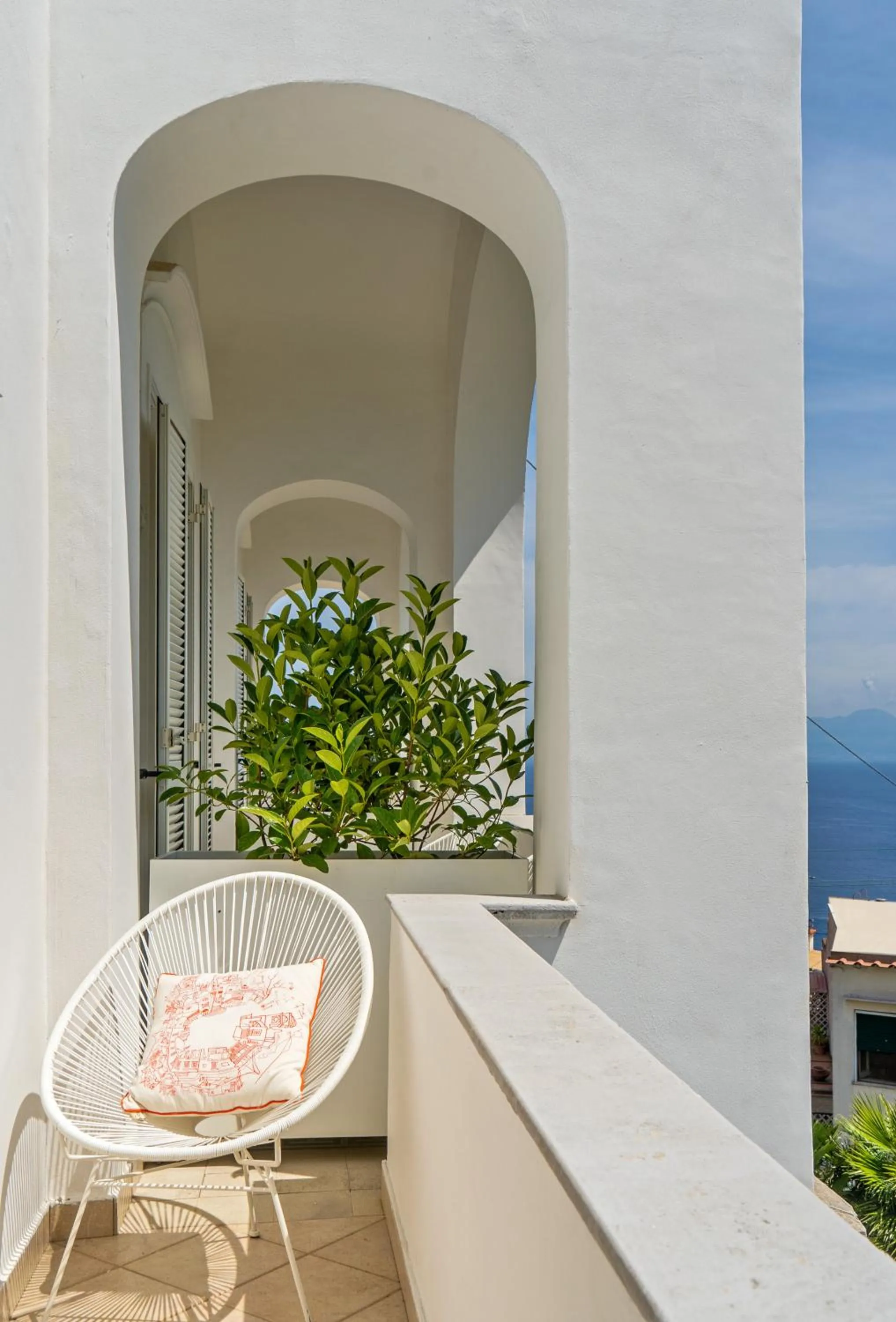 Balcony/Terrace in Villa La Pergola Capri