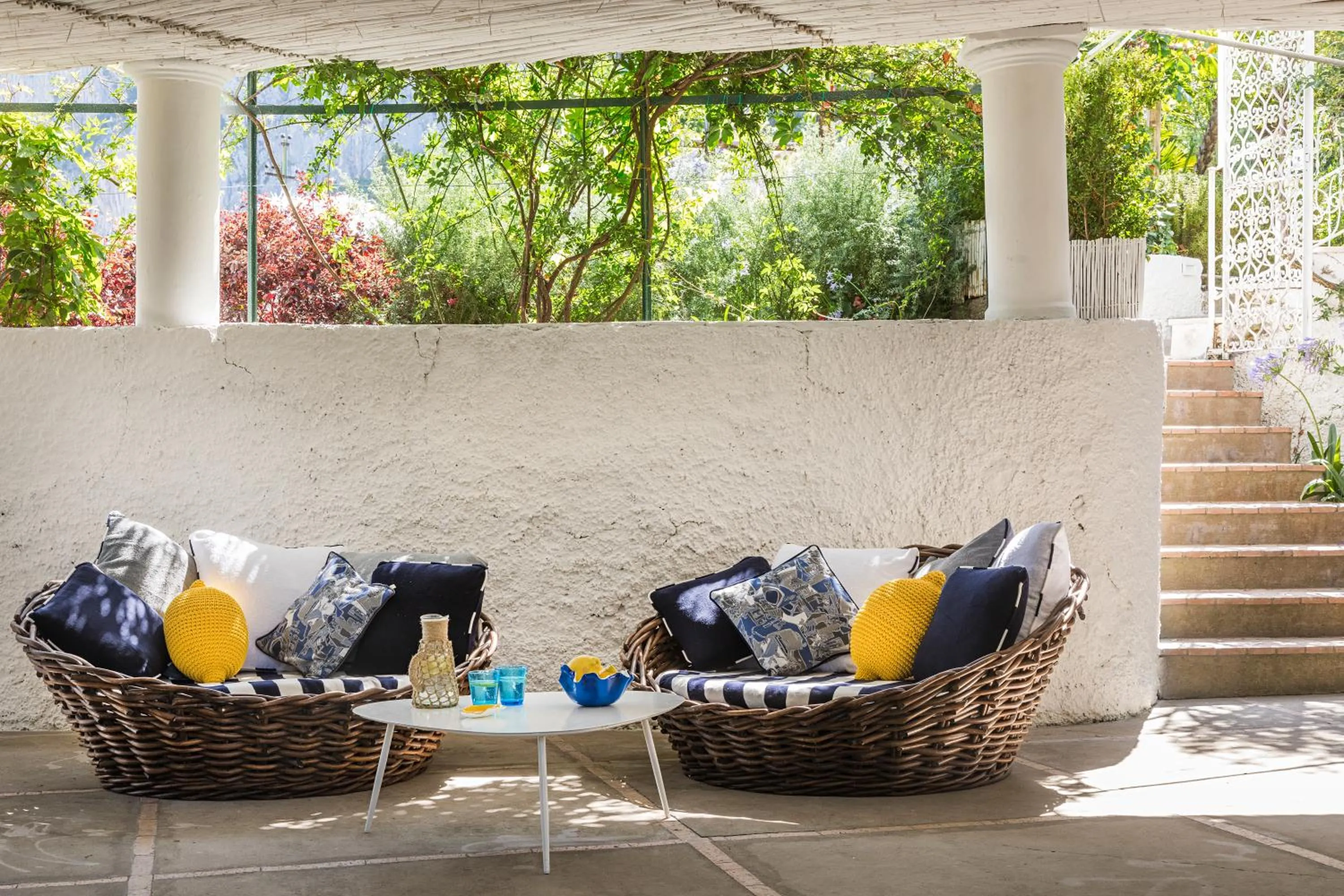 Patio in Villa La Pergola Capri