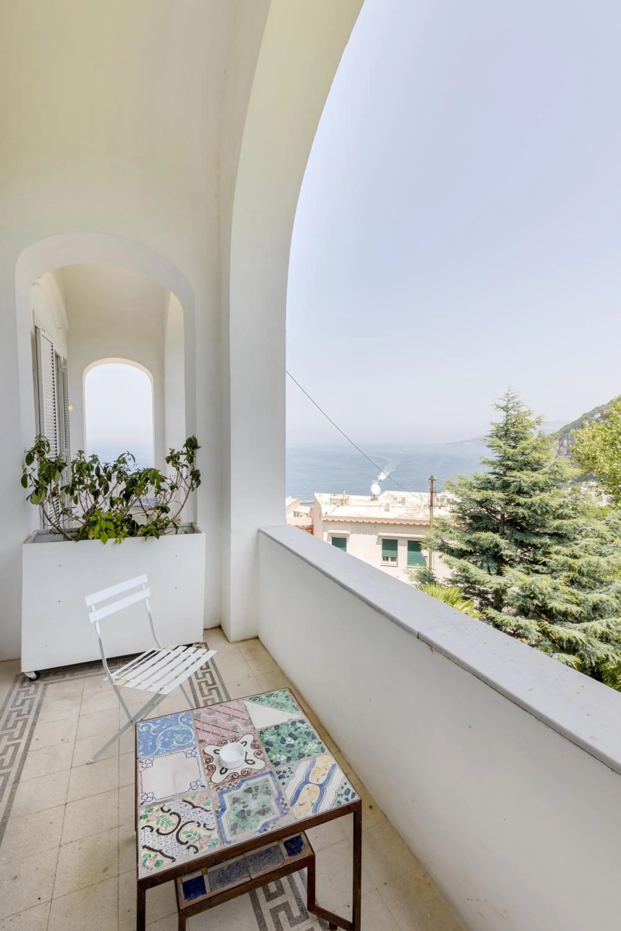 Balcony/Terrace in Villa La Pergola Capri