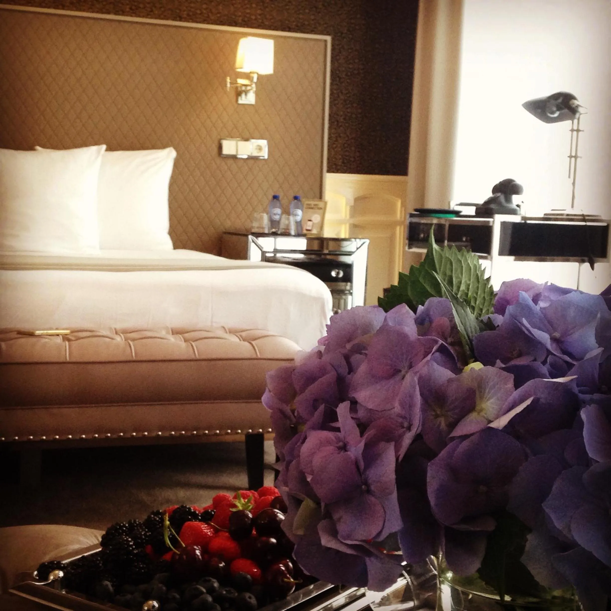 Decorative detail, Bed in Apple Inn Hotel