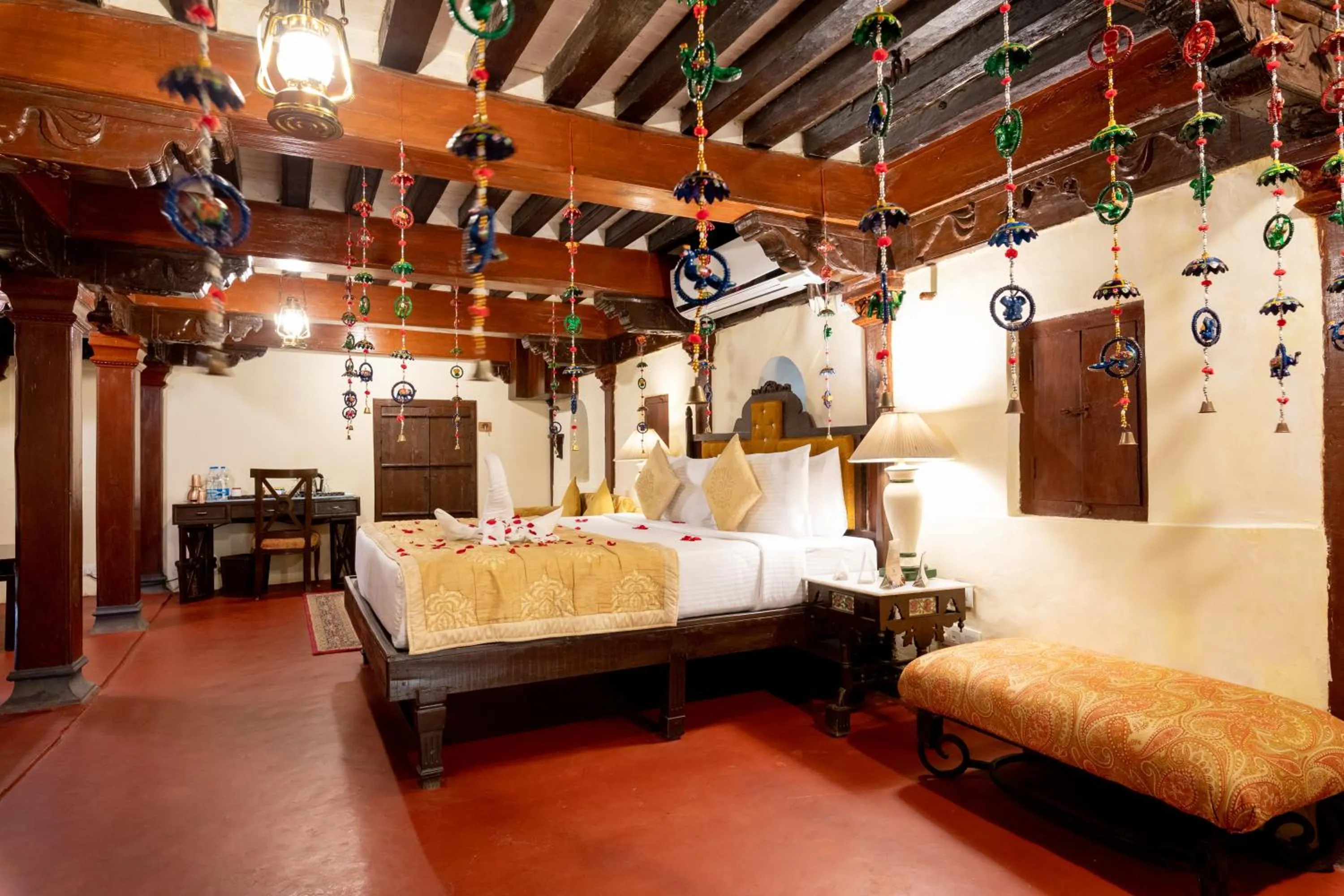 Bed in Fort JadhavGADH -A GADH Heritage Hotel