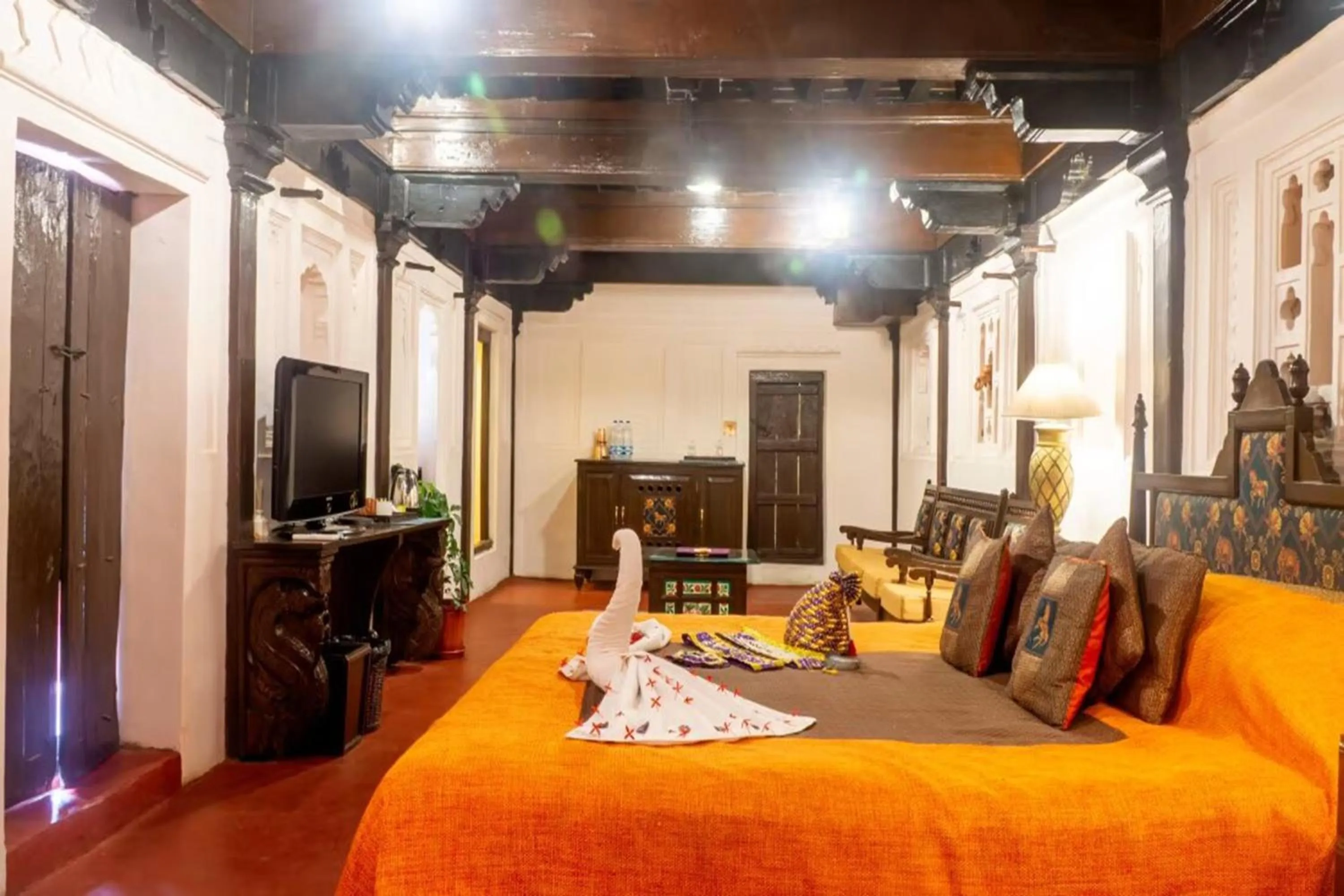 Bed in Fort JadhavGADH -A GADH Heritage Hotel
