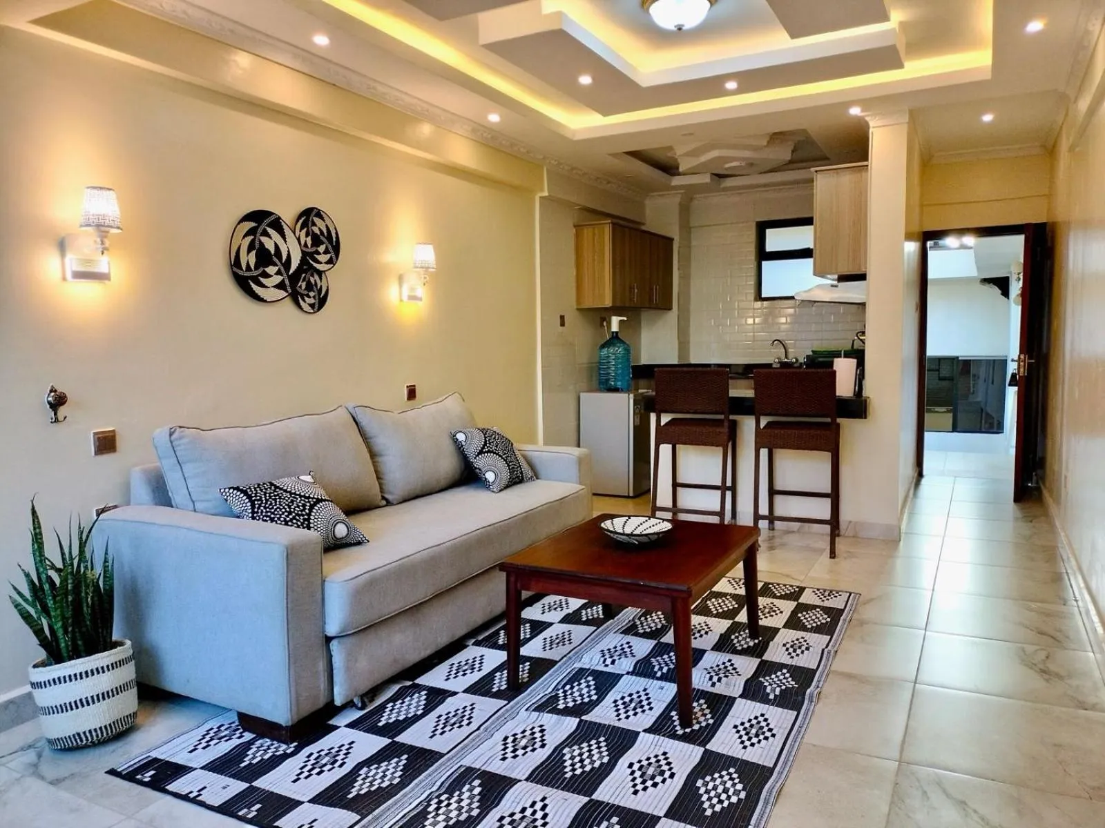 Living room in Park Place Hotel