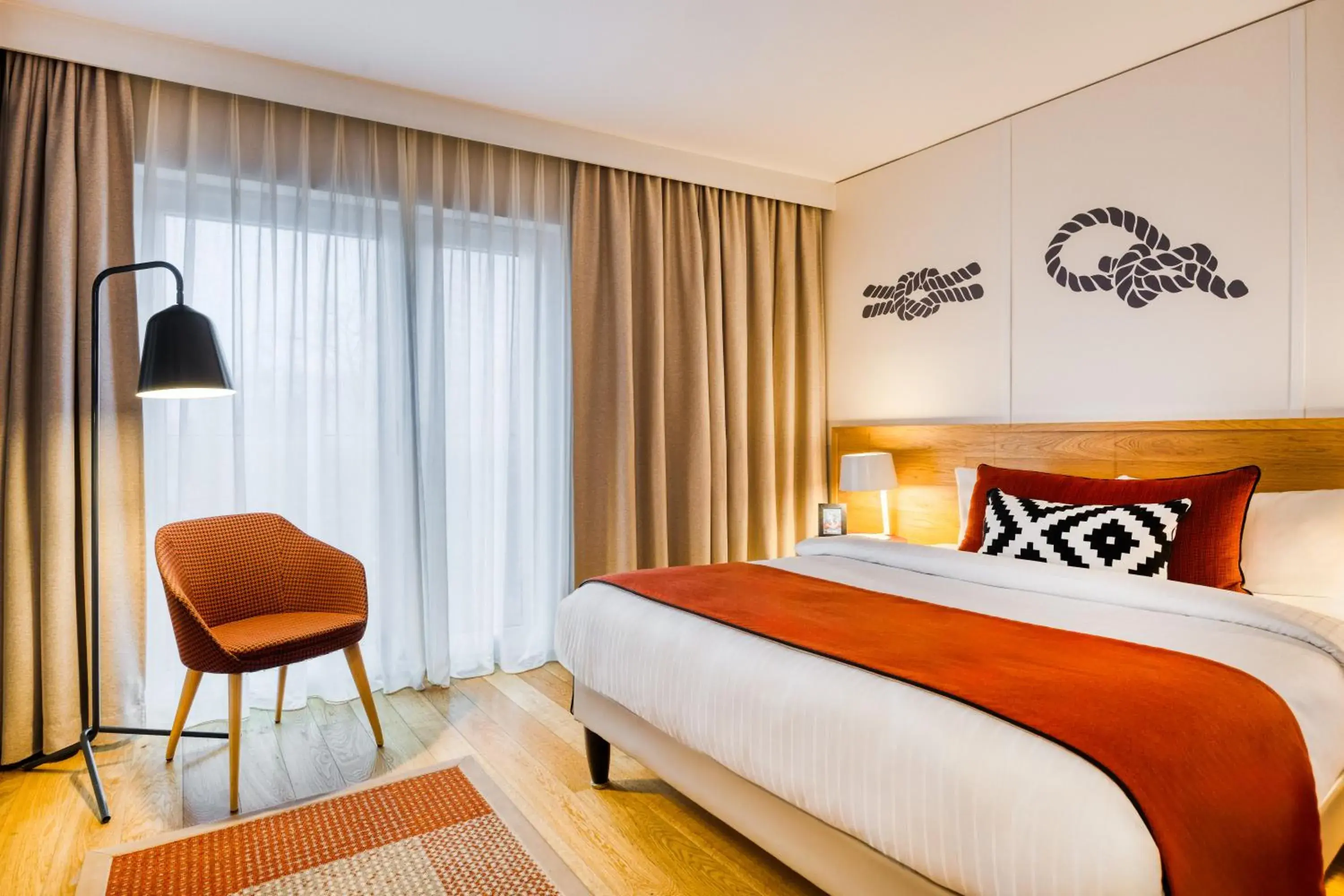 Bedroom, Bed in Citadines Michel Hamburg Bedroom, Bed in Citadines Michel Hamburg