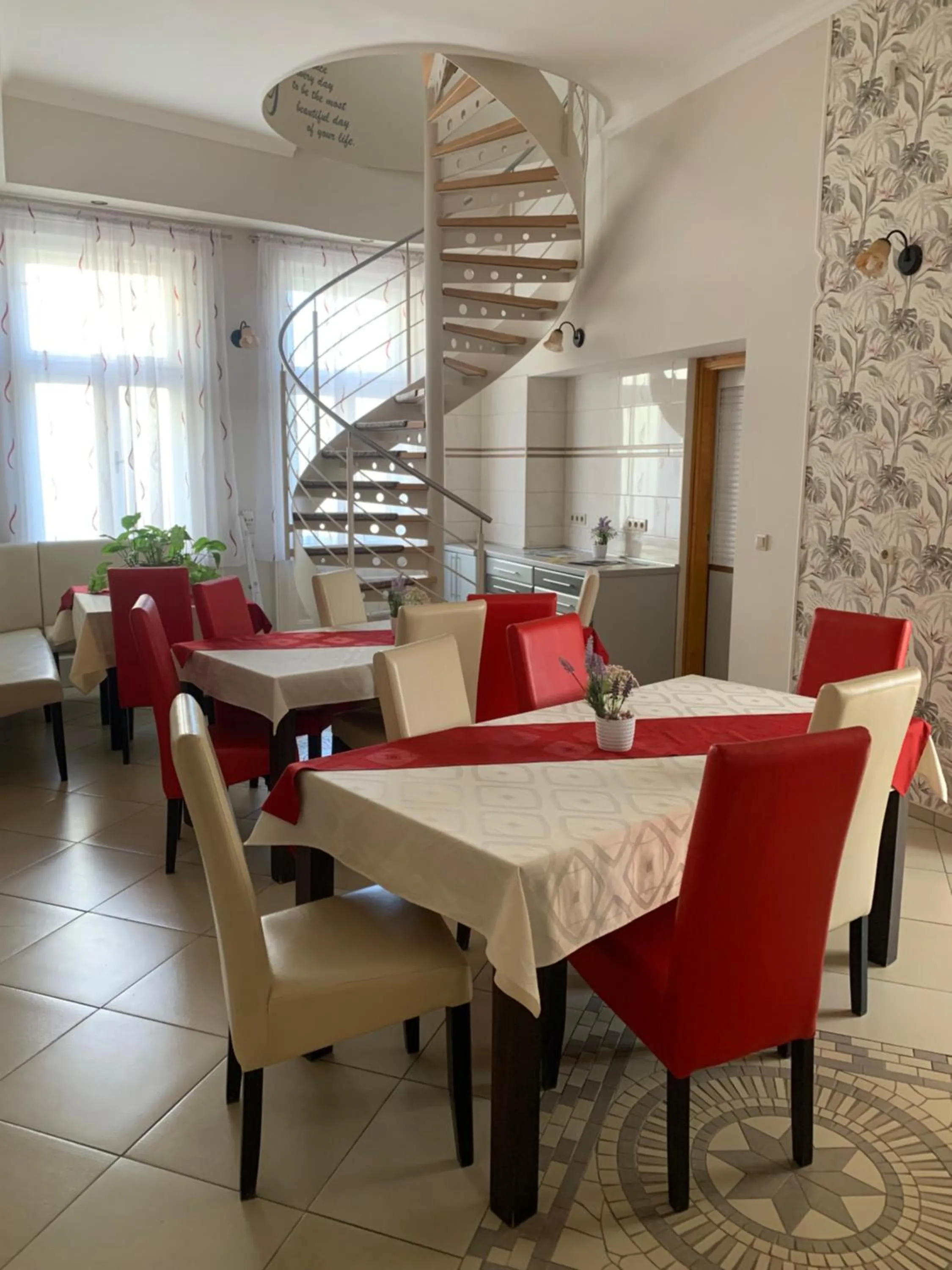 Seating area in Szent István Wellness Panzió