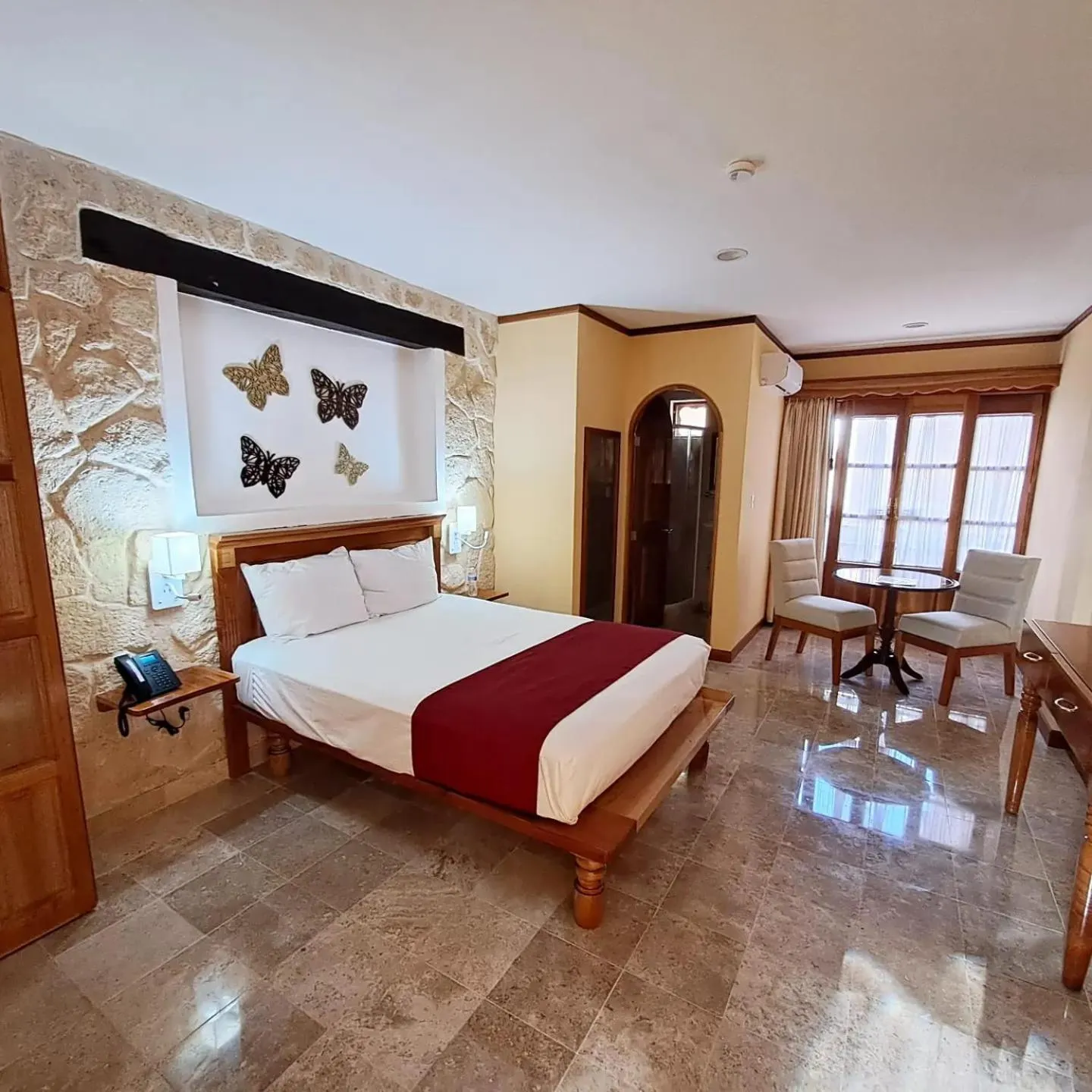 Bed in Cancun International Suites