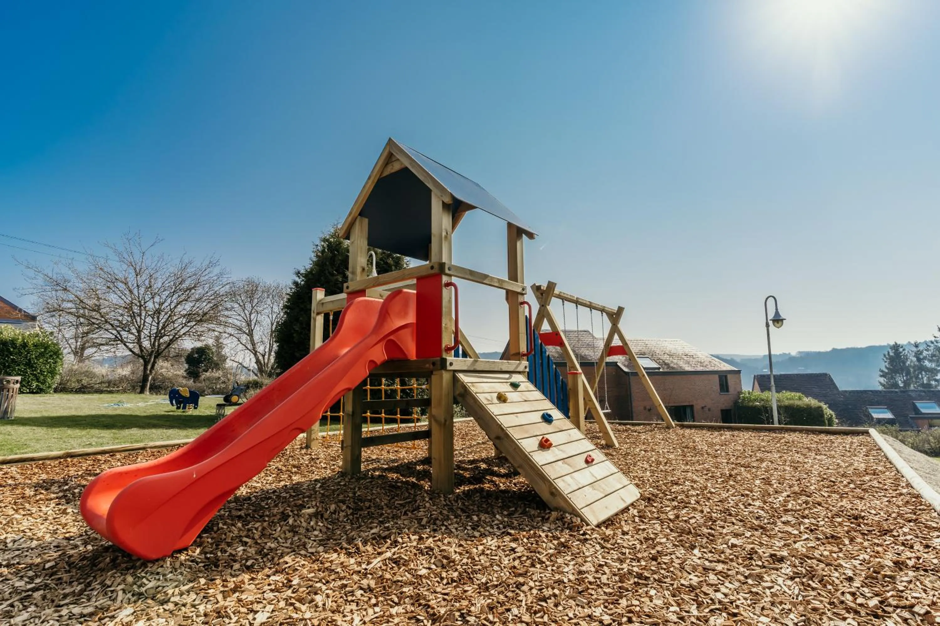 Children play ground in Maisons de Vacances Azur en Ardenne