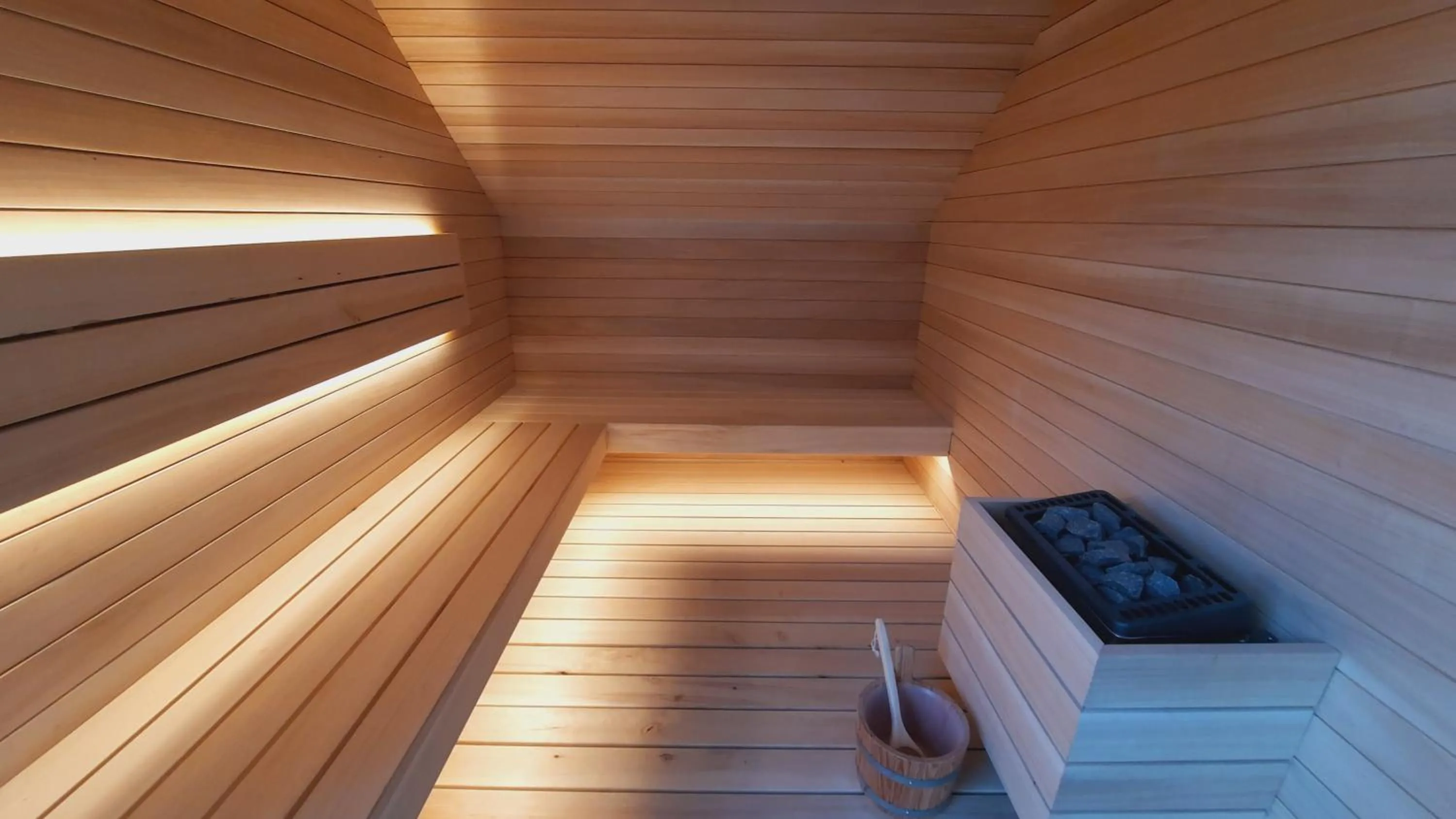 Sauna in Maisons de Vacances Azur en Ardenne