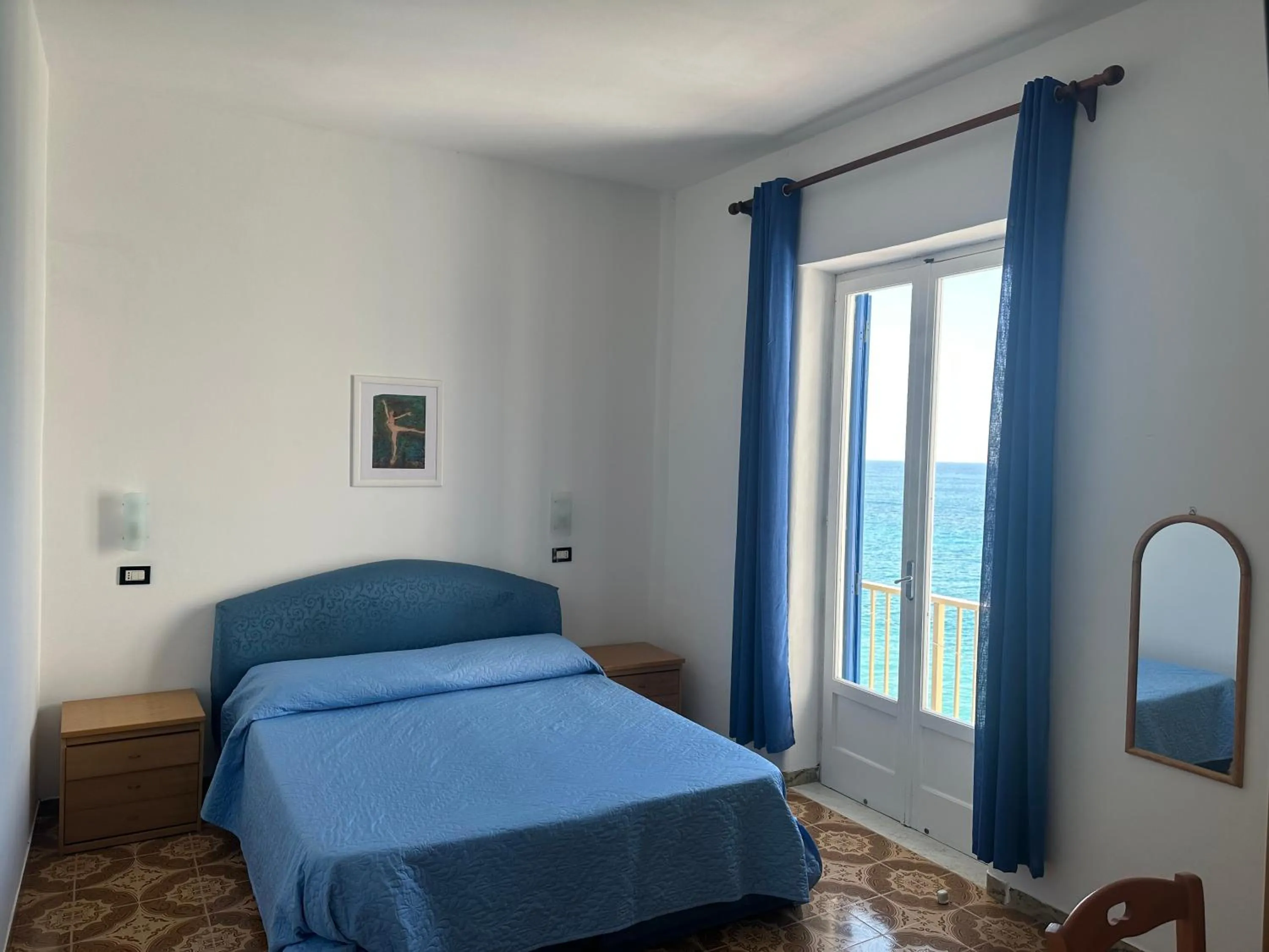 Bed in Hotel Regina del Mare