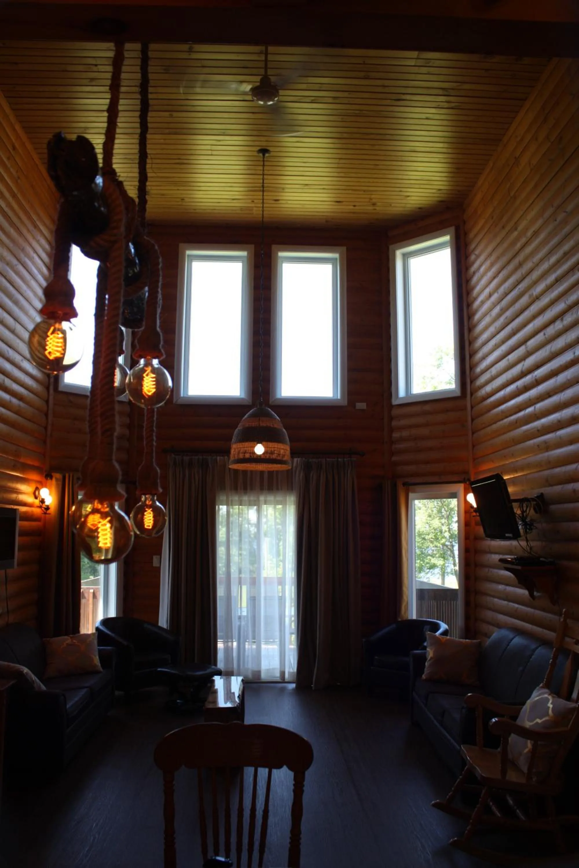 Living room in Chalets et Spa Lac Saint-Jean
