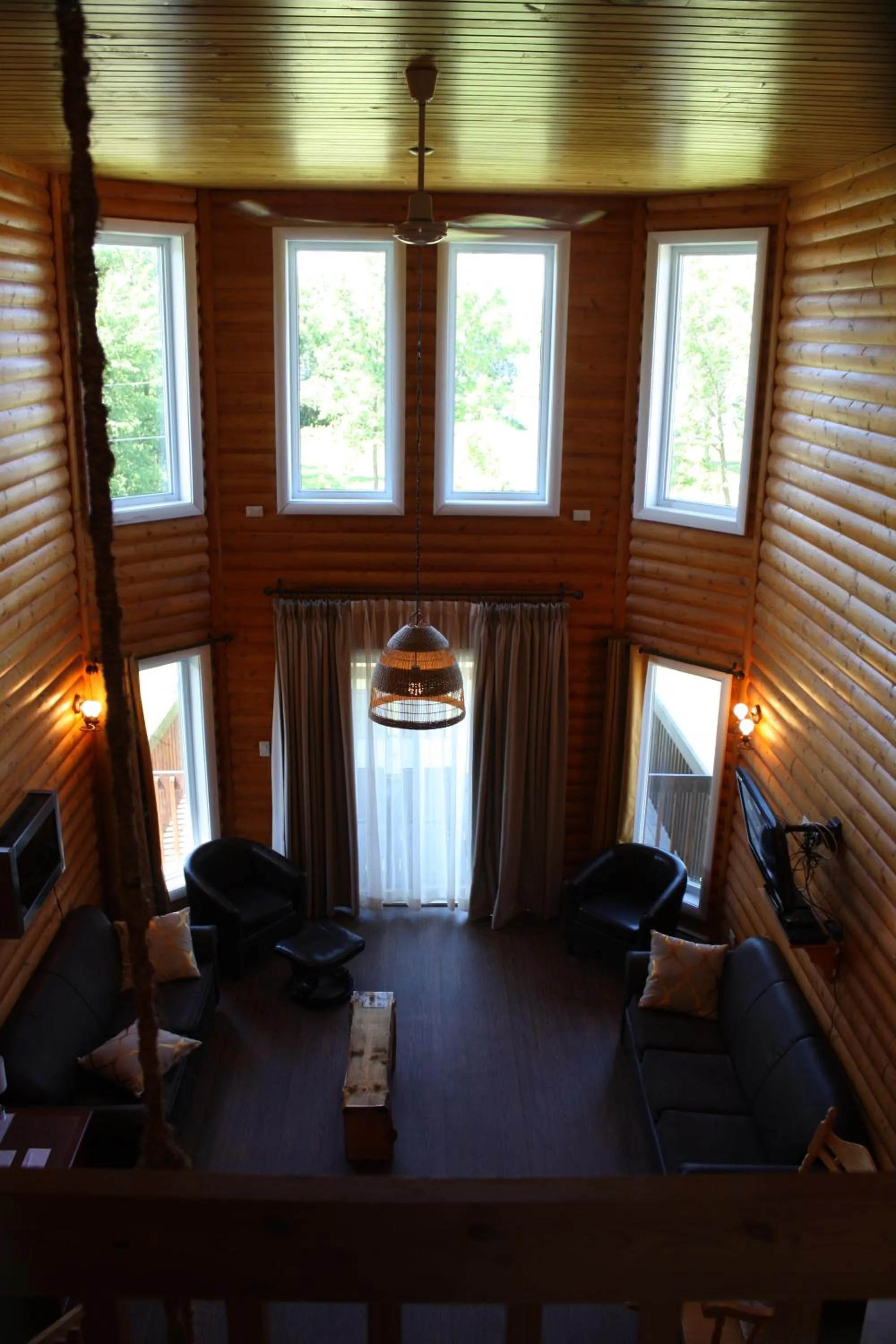 Living room in Chalets et Spa Lac Saint-Jean