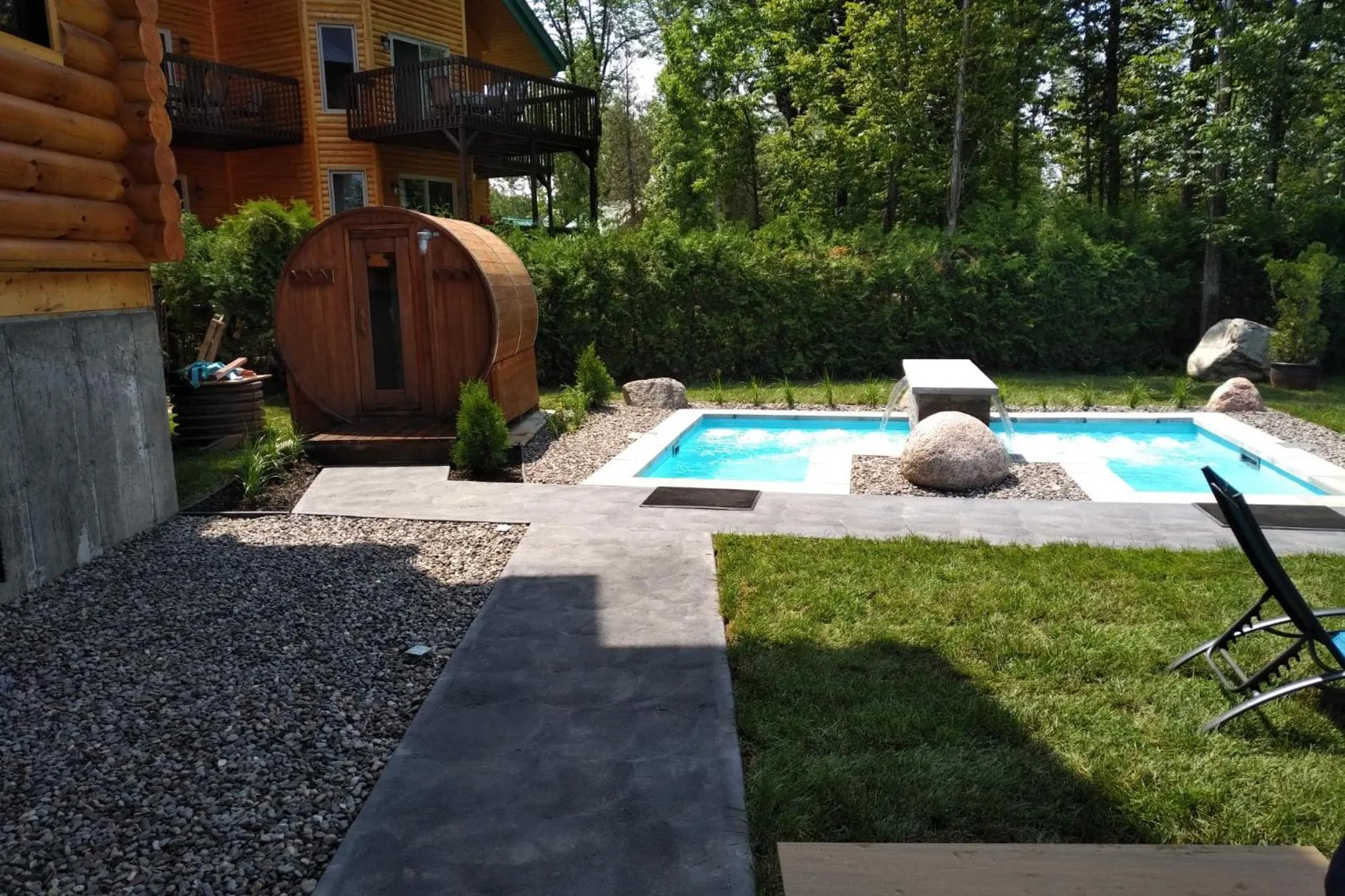 Spa and wellness centre/facilities in Chalets et Spa Lac Saint-Jean