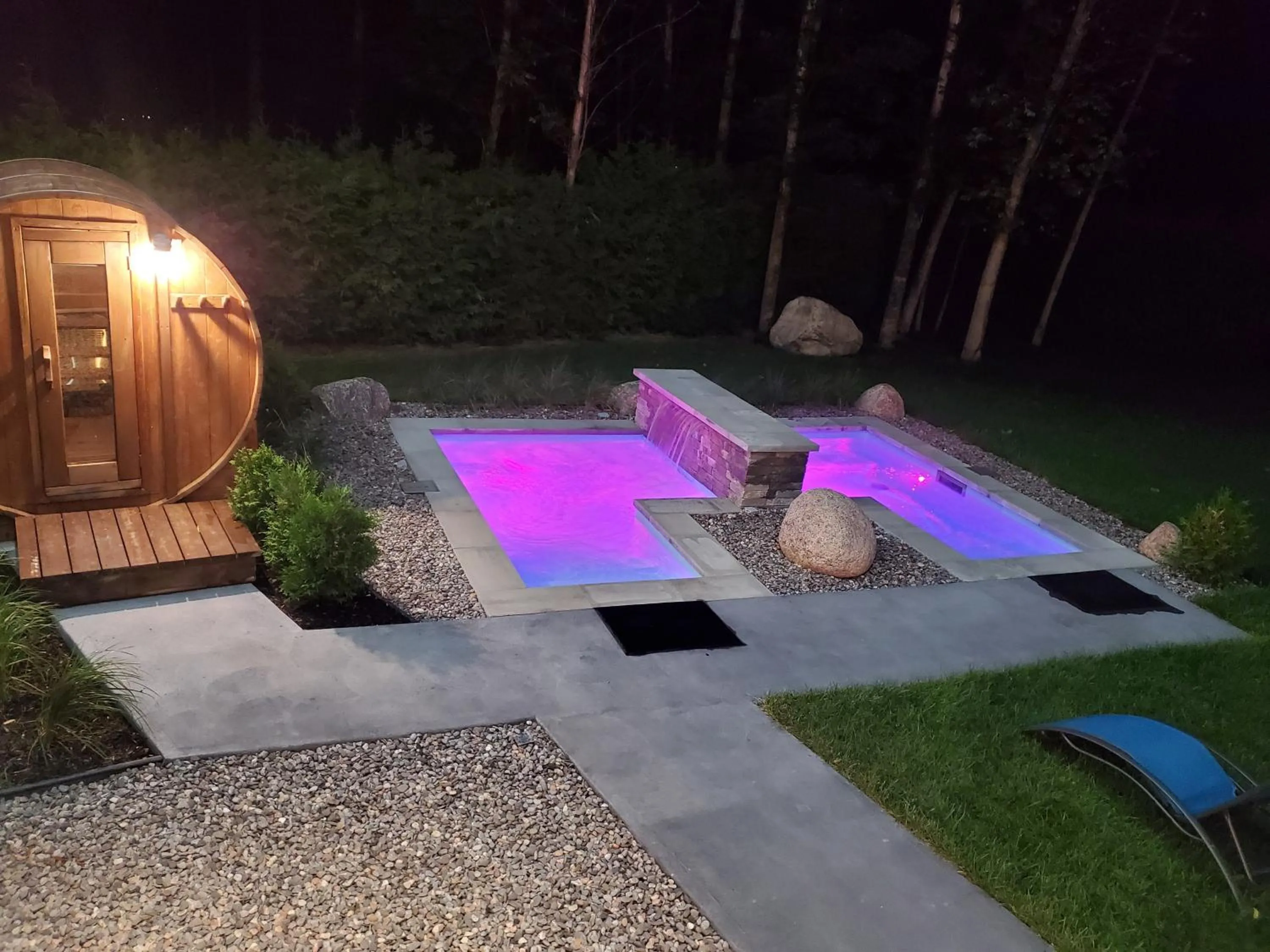 Spa and wellness centre/facilities in Chalets et Spa Lac Saint-Jean
